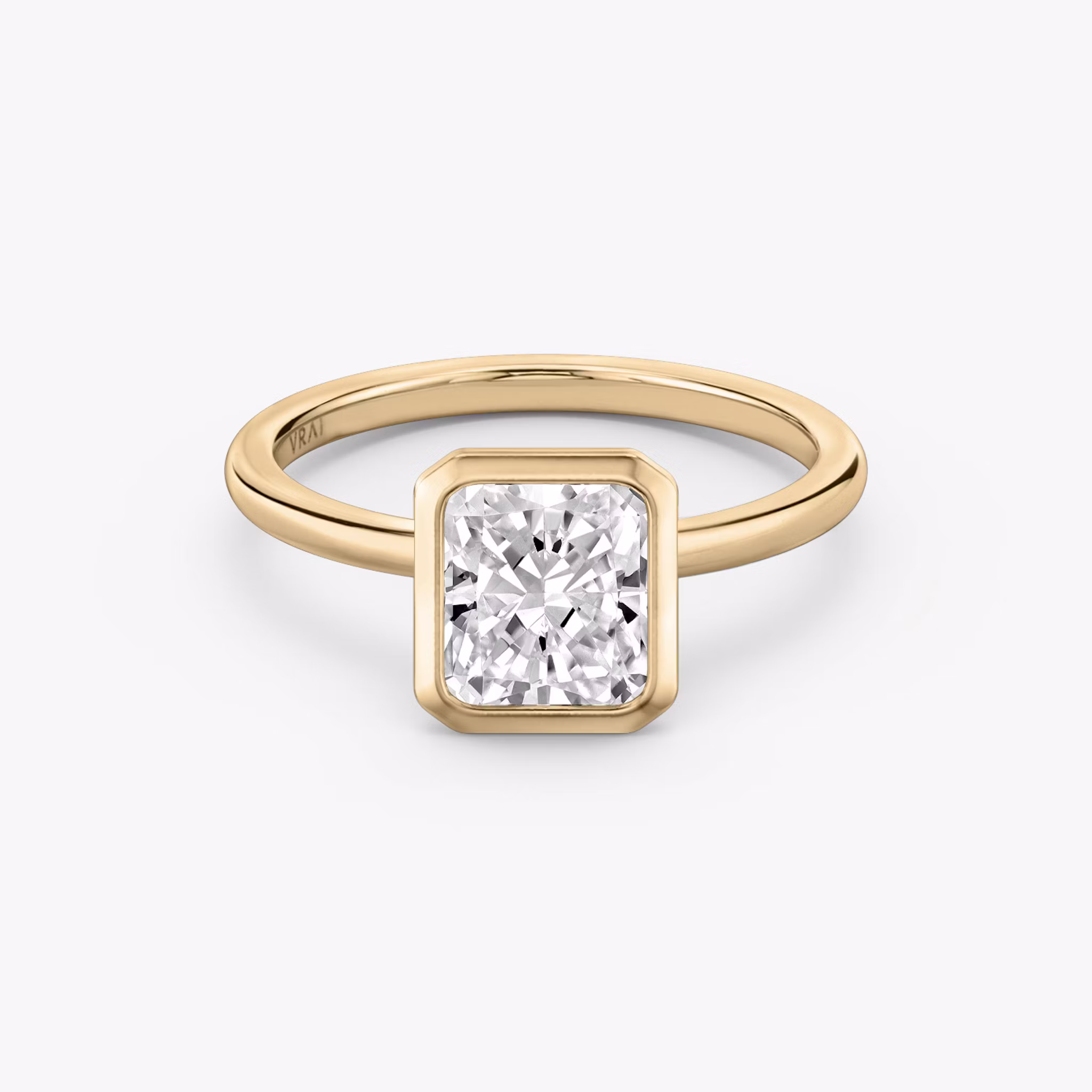 The Signature Bezel Radiant | Rose Gold