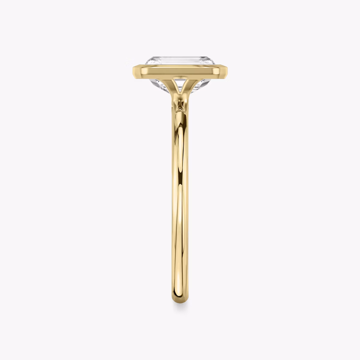 The Signature Bezel | Radiant | 18k | Yellow Gold | bandAccent: Plain | diamondOrientation: vertical | caratWeight: other