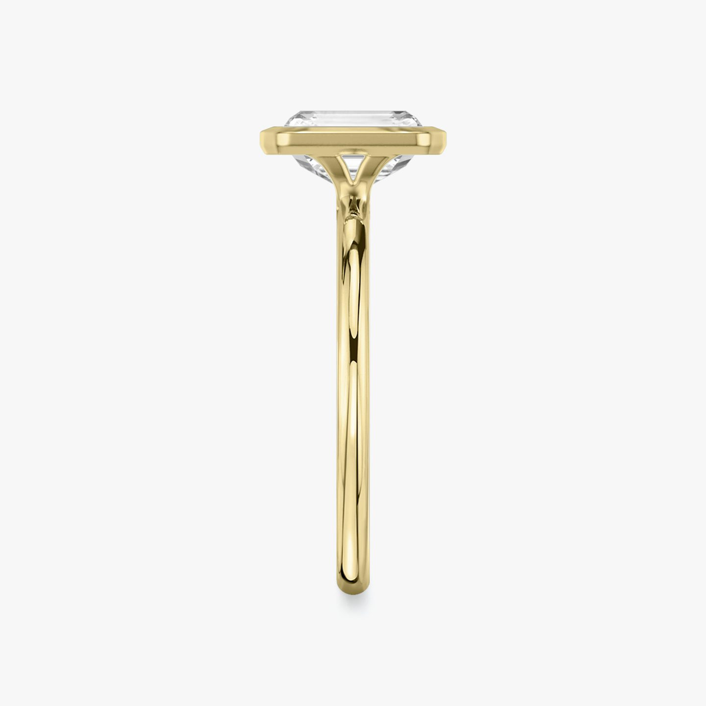 The Signature Bezel | Radiant | 18k | Yellow Gold | bandAccent: Plain | diamondOrientation: vertical | caratWeight: other