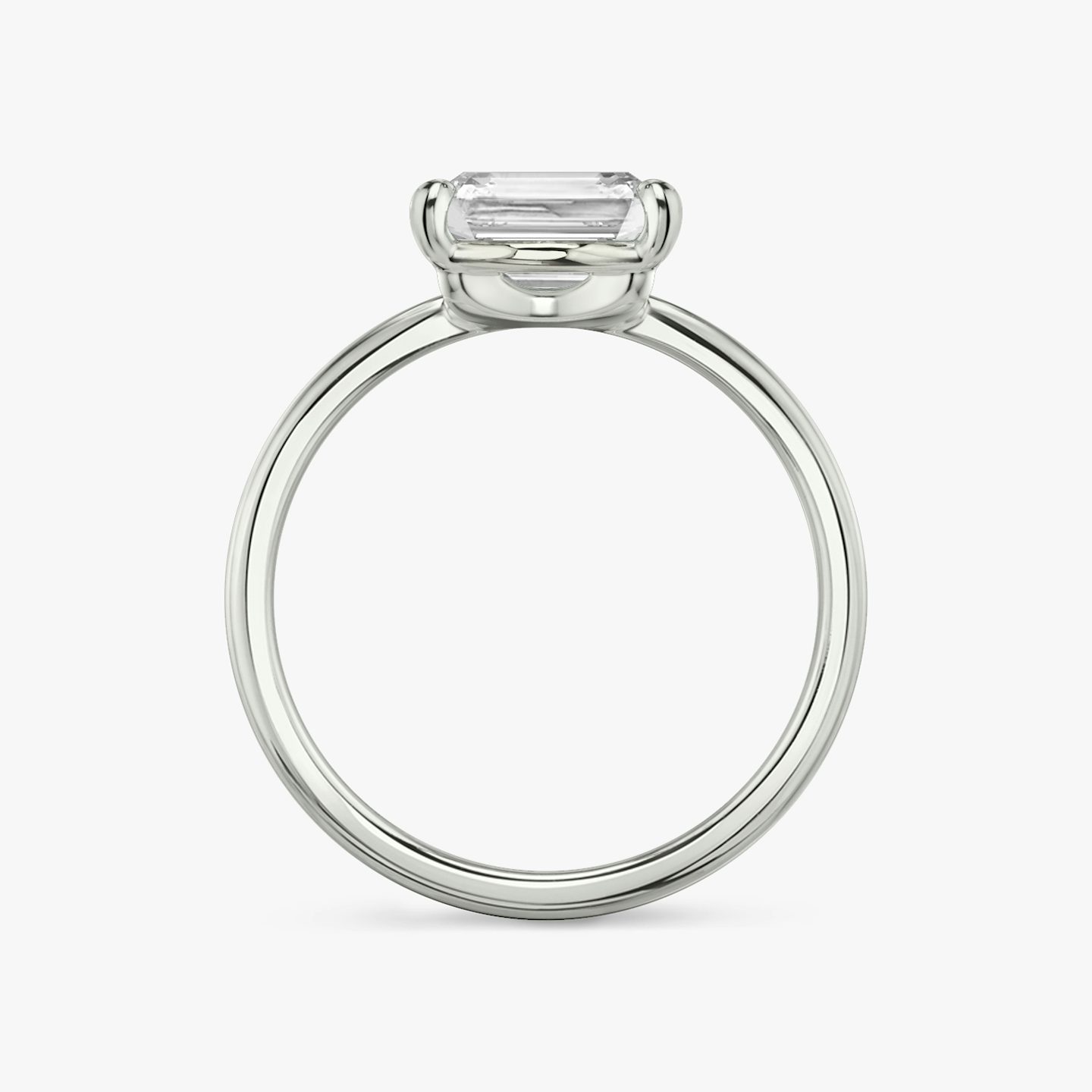 The Hover | Radiant | Platinum | bandAccent: Plain | diamondOrientation: vertical | caratWeight: other