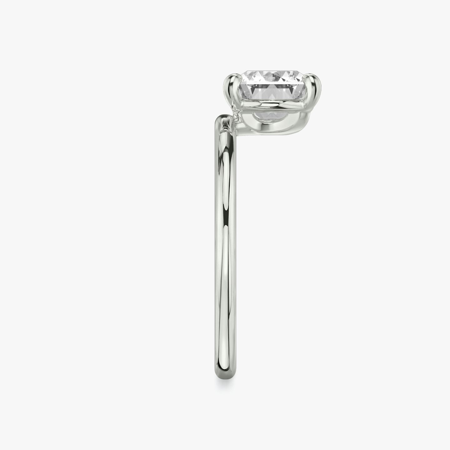 The Hover | Radiant | Platinum | bandAccent: Plain | diamondOrientation: vertical | caratWeight: other