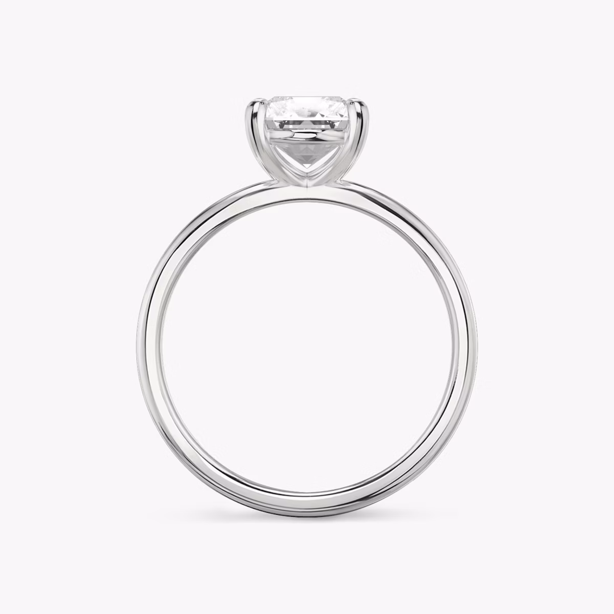 The Duet | Radiant | Platinum | bandAccent: Plain | diamondOrientation: vertical | caratWeight: other