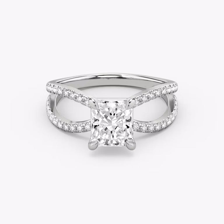 The Duet Radiant Engagement Ring