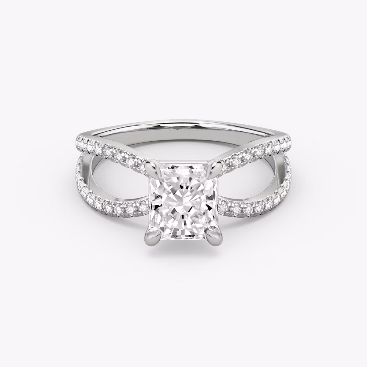 The Duet Radiant Engagement Ring