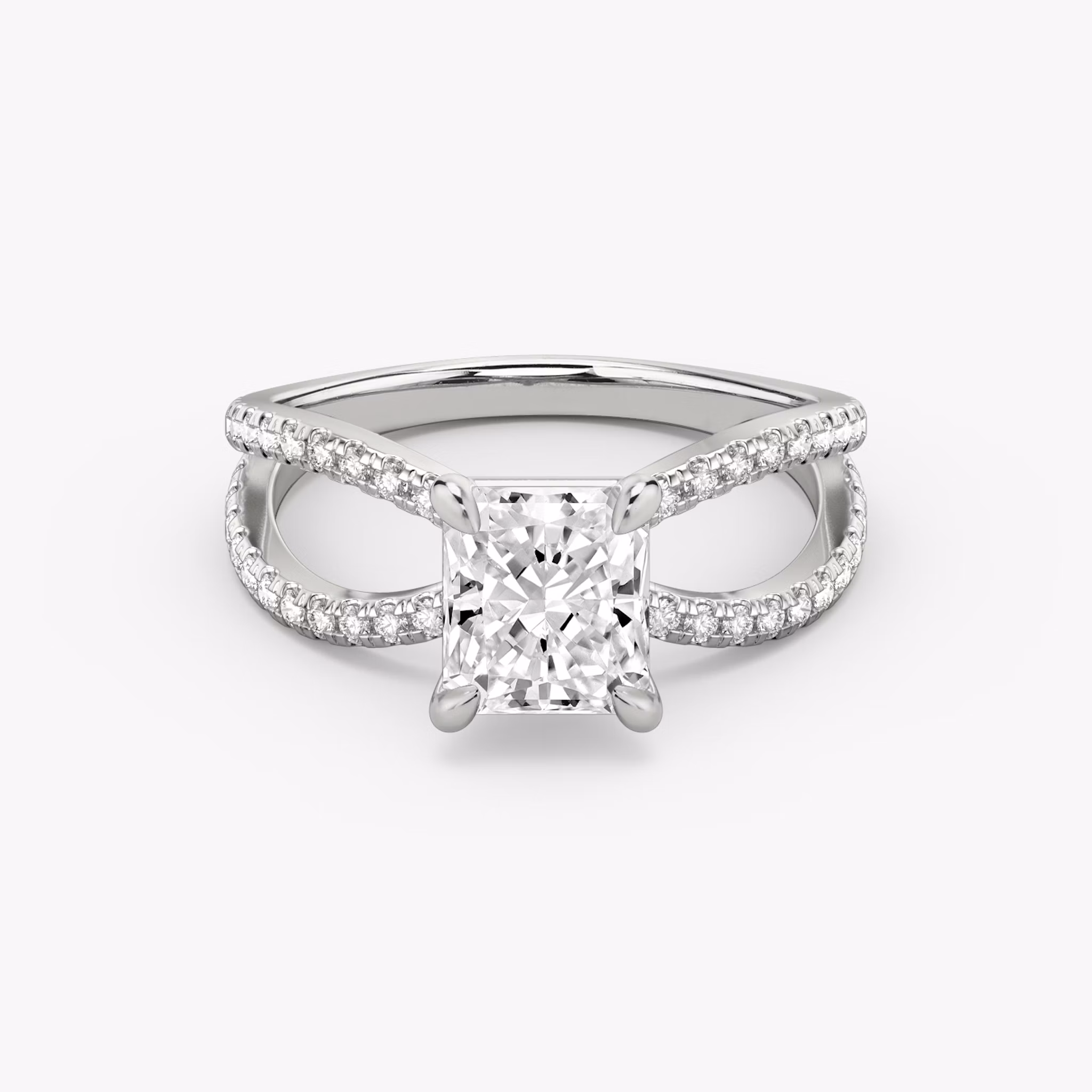 The Duet Radiant Engagement Ring