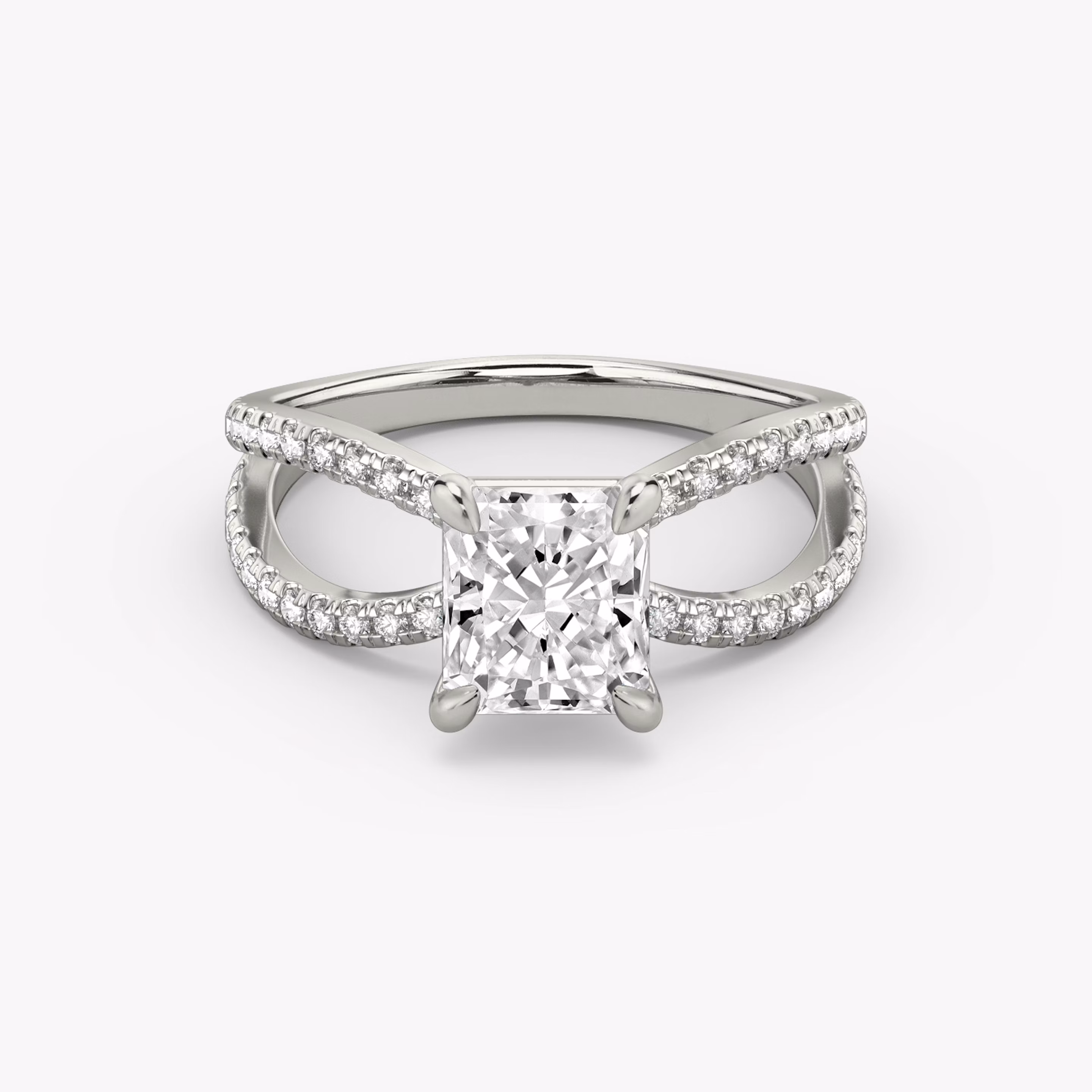 The Duet Radiant Engagement Ring