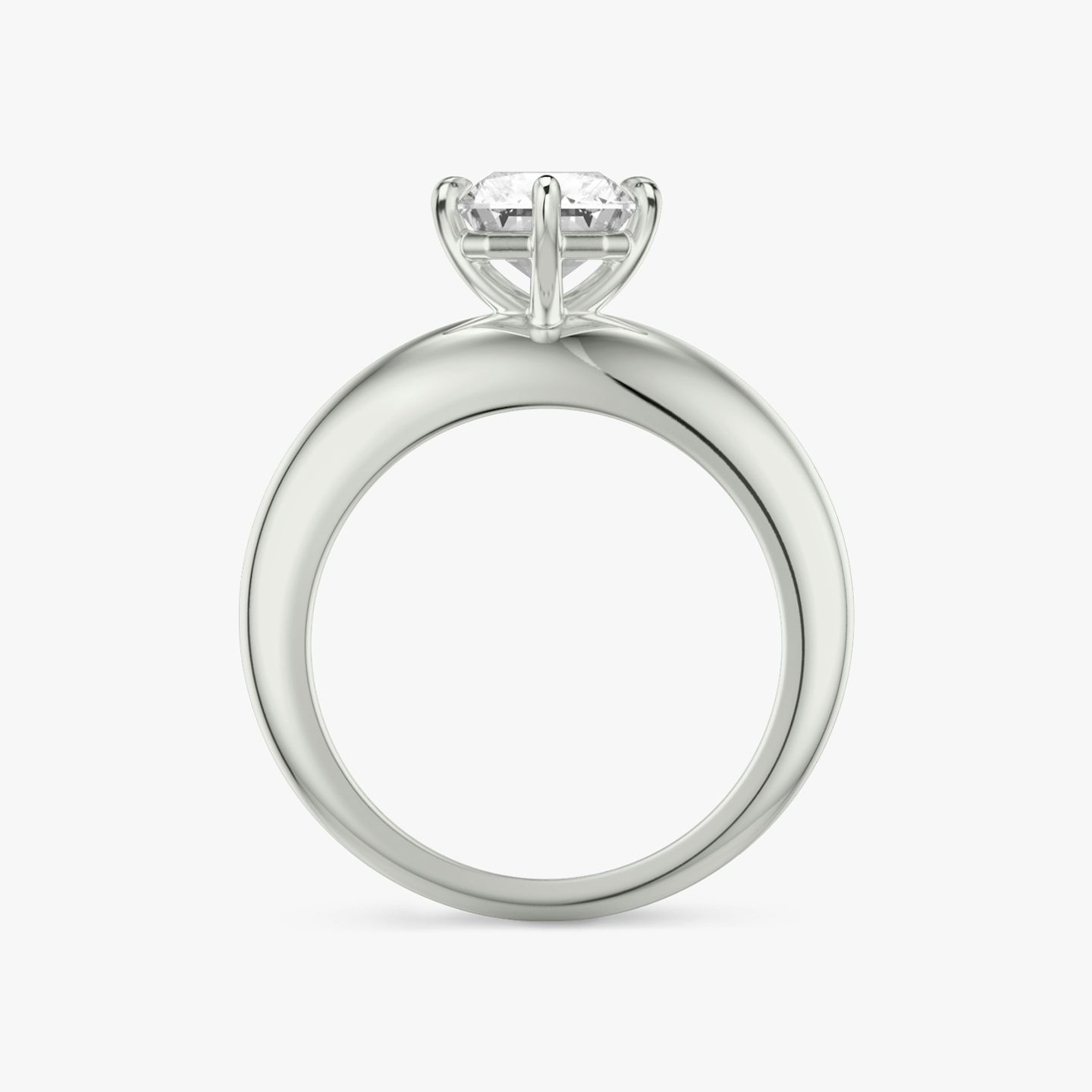 The Curator | Radiant | 18k | White Gold | bandAccent: Plain | diamondOrientation: vertical | caratWeight: other