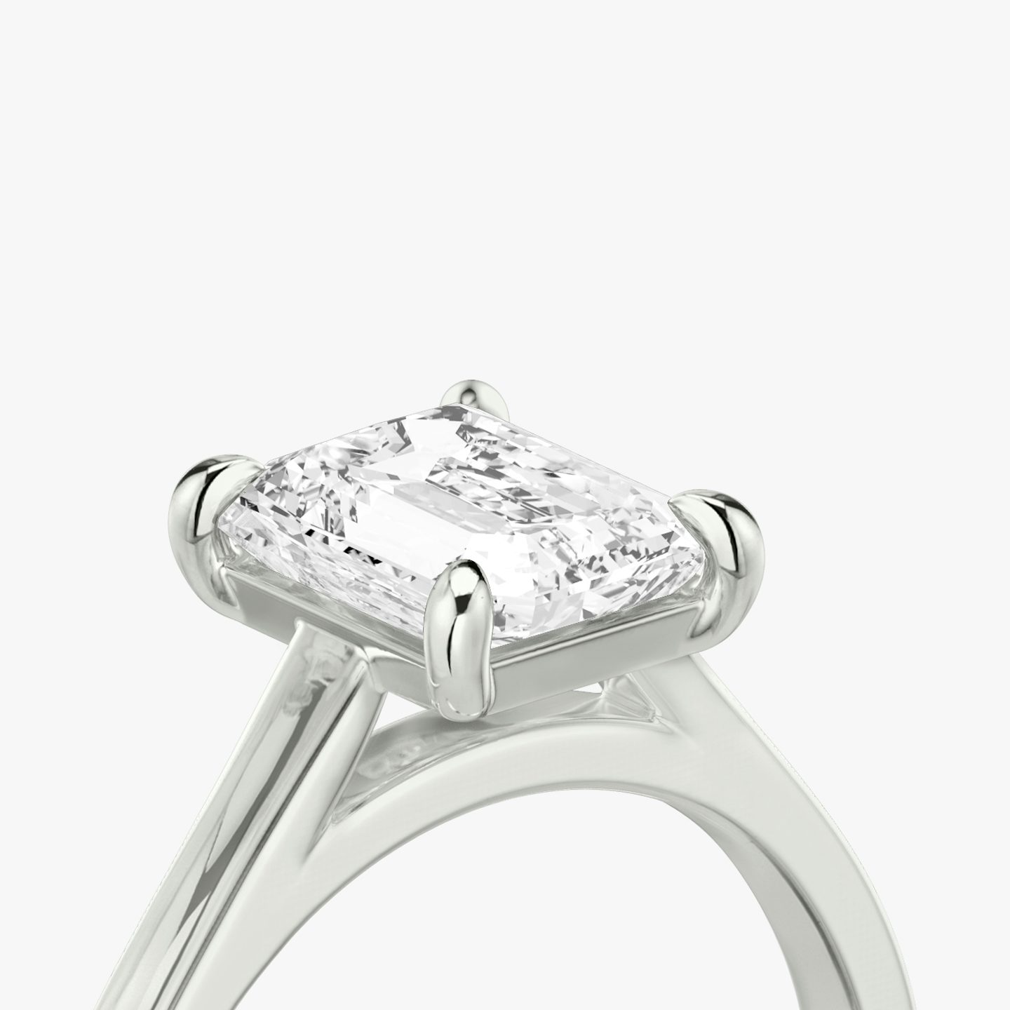 The Cathedral | Radiant | Platinum | bandAccent: Plain | diamondOrientation: vertical | caratWeight: other