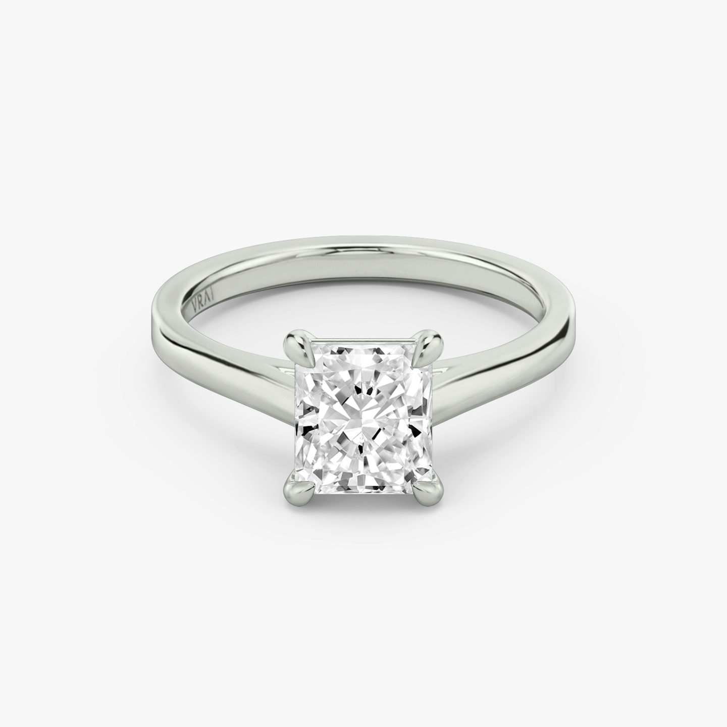 The Cathedral | Radiant | Platinum | bandAccent: Plain | diamondOrientation: vertical | caratWeight: other