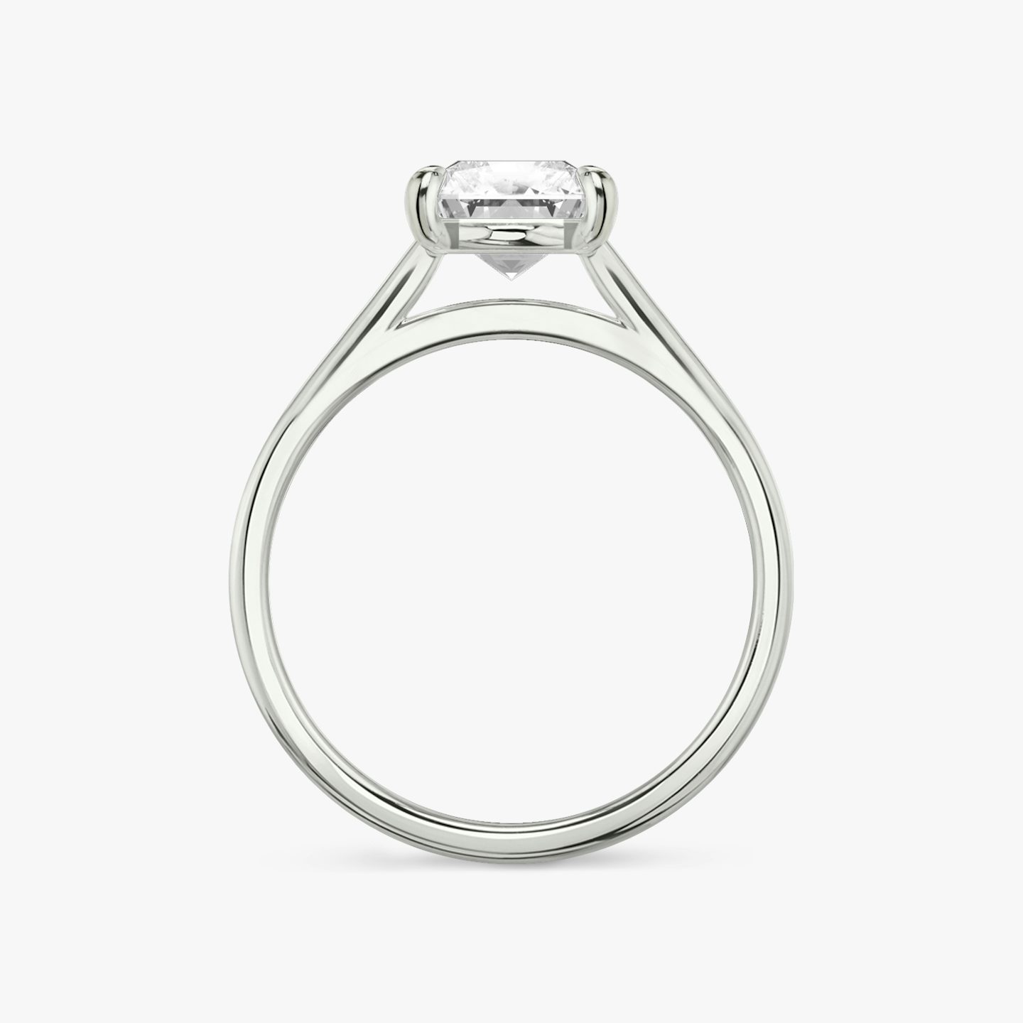 The Cathedral | Radiant | Platinum | bandAccent: Plain | diamondOrientation: vertical | caratWeight: other