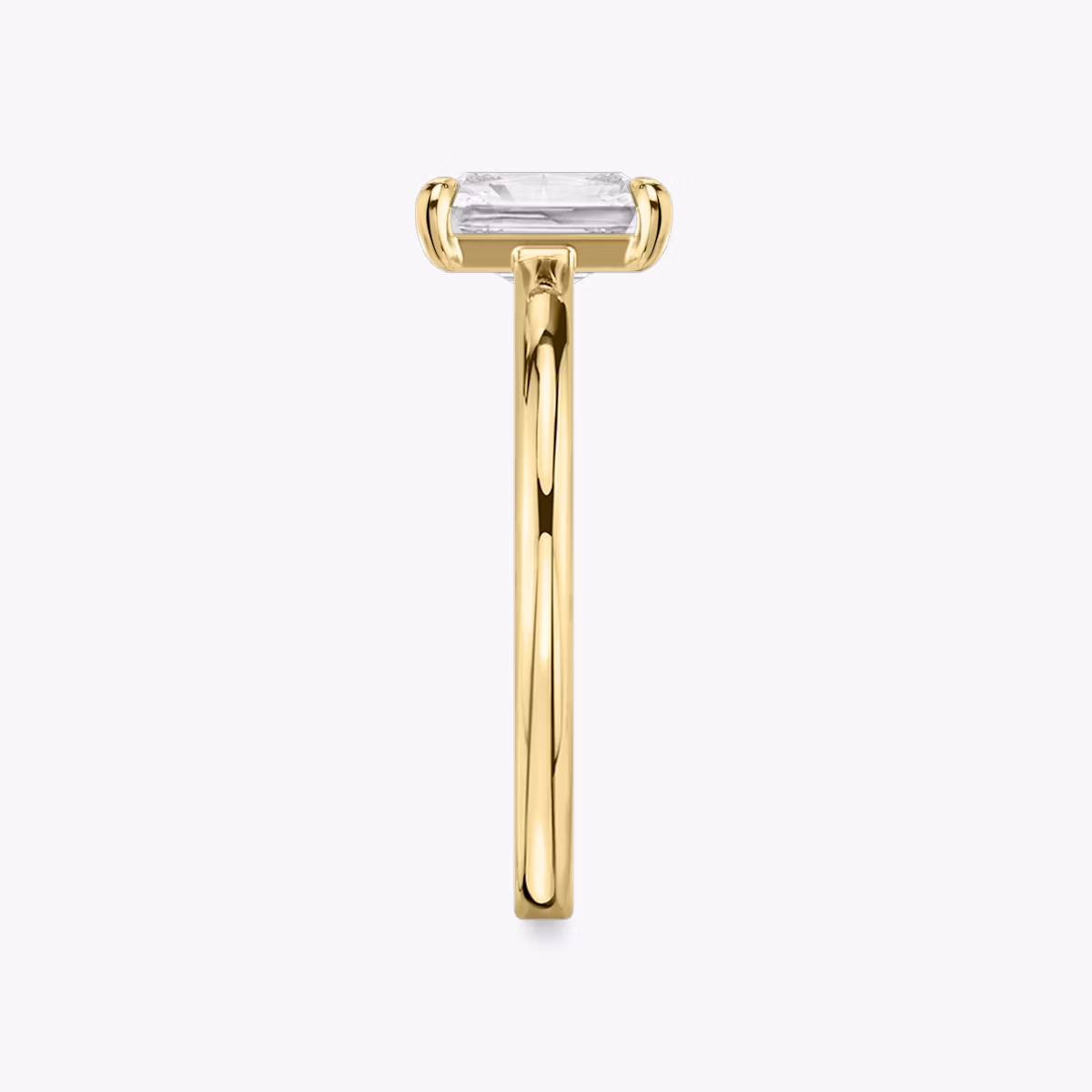 The Cathedral | Radiant | 18k | Yellow Gold | bandAccent: Plain | diamondOrientation: vertical | caratWeight: other