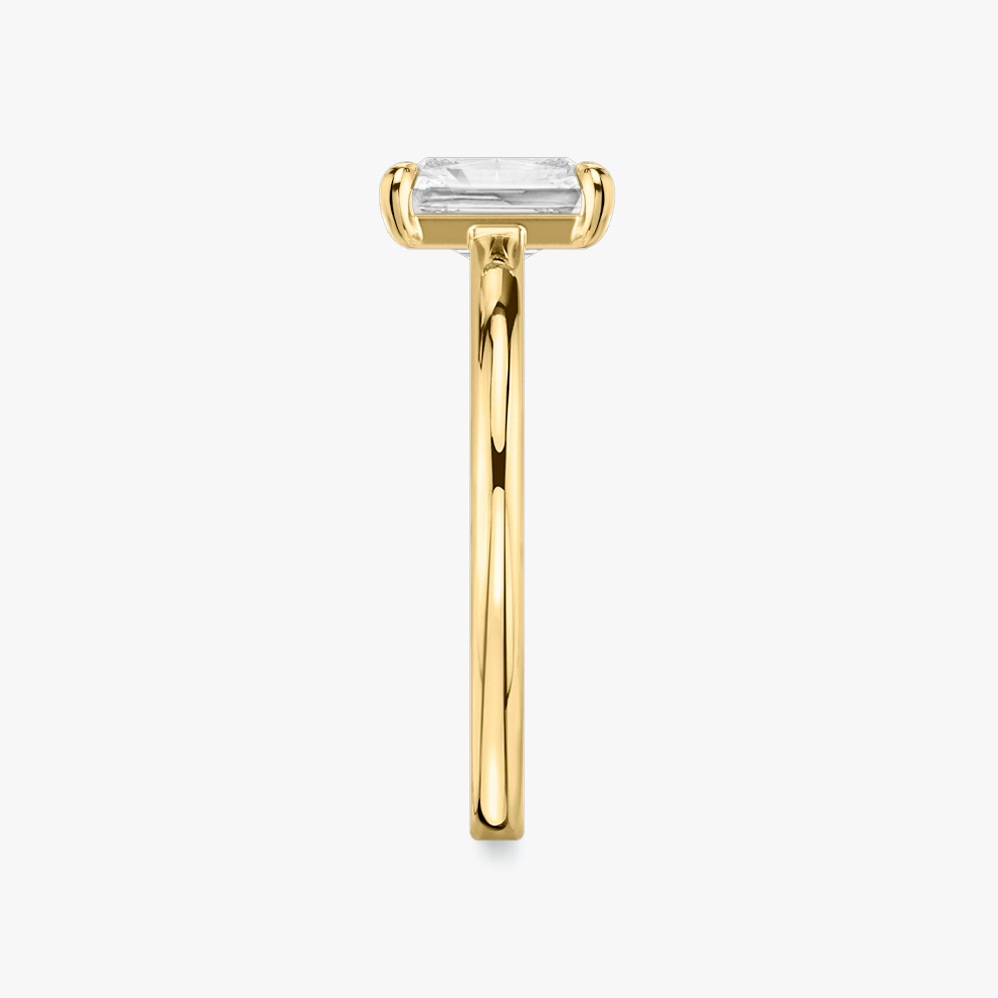 The Cathedral | Radiant | 18k | Yellow Gold | bandAccent: Plain | diamondOrientation: vertical | caratWeight: other