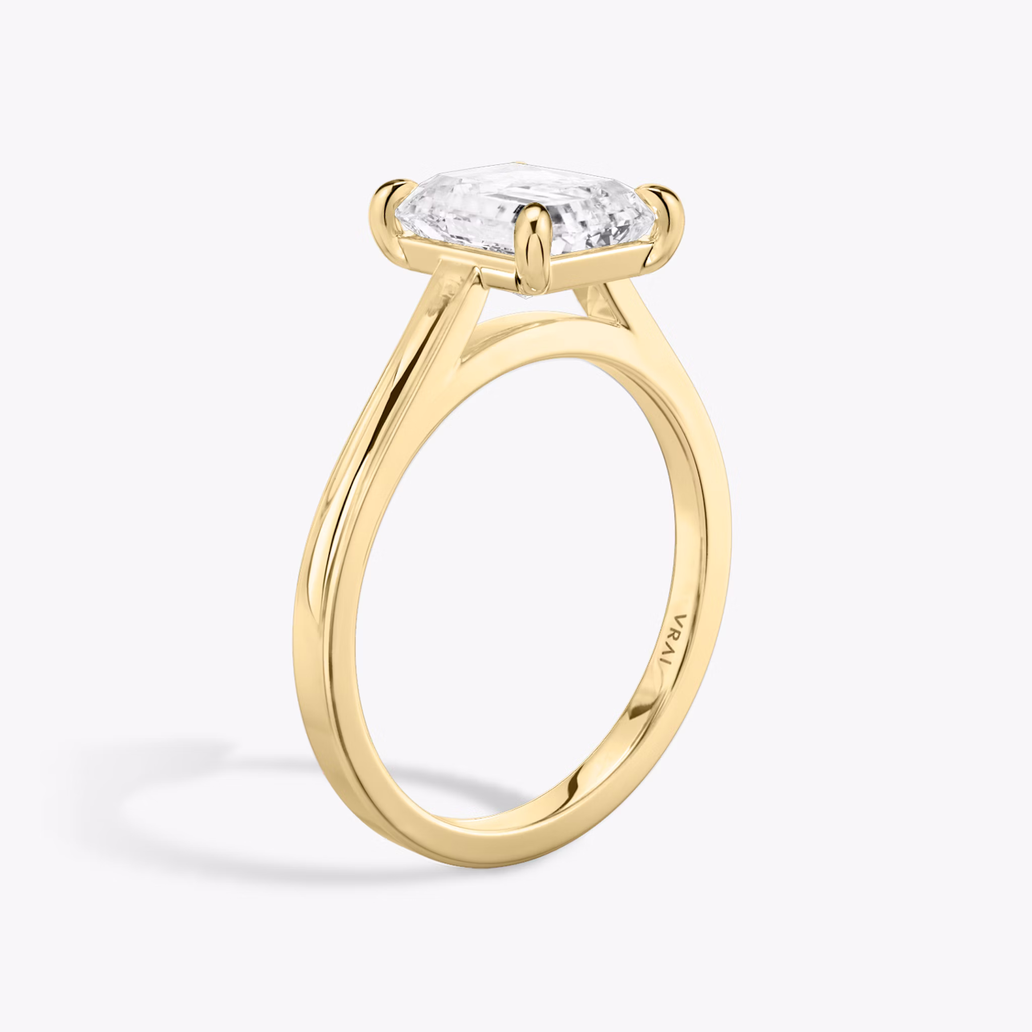 Cathedral Radiant Engagement Ring