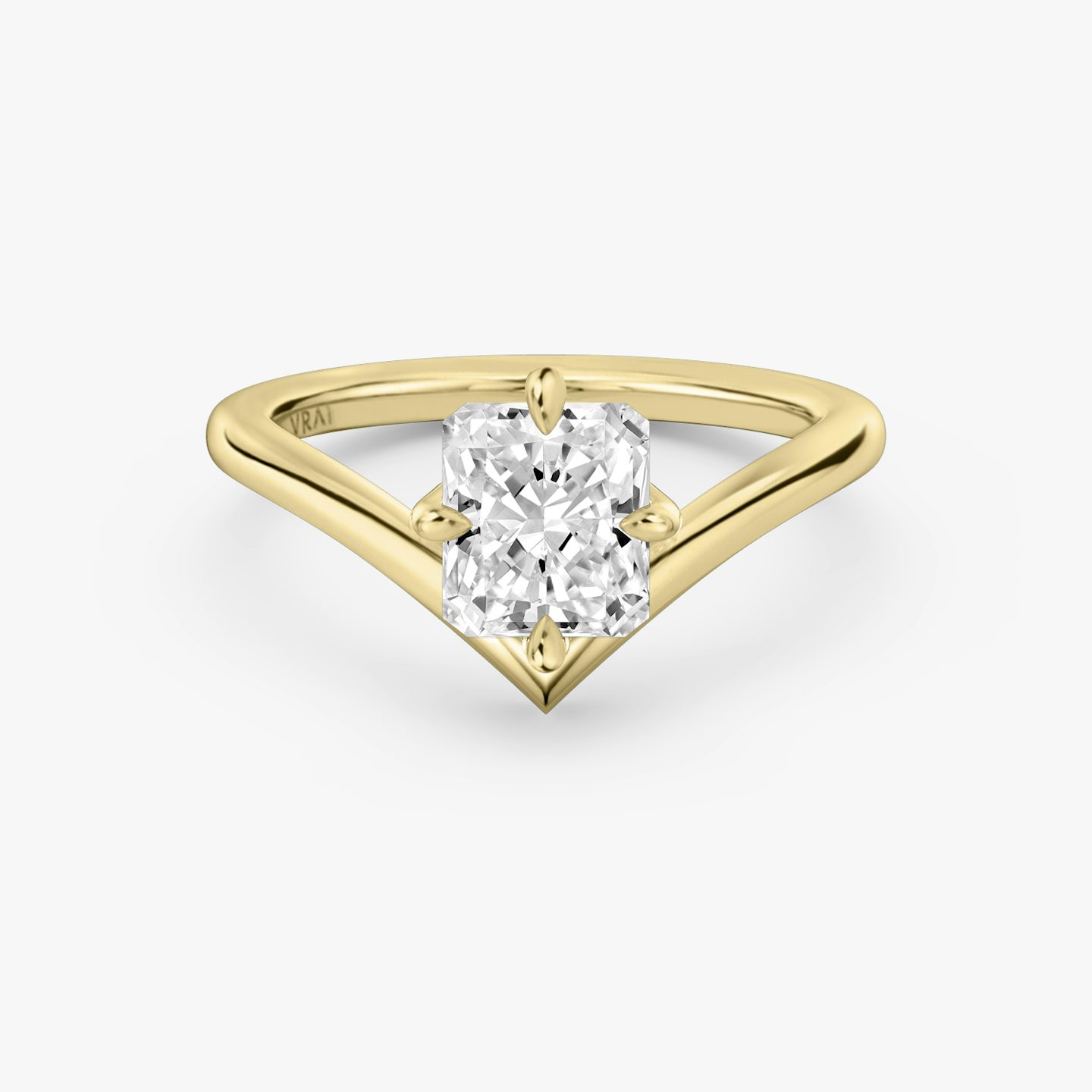 Signature V | Radiant | 18k | Gelbgold | bandAccent: Ohne Pavé-Besatz | diamondOrientation: vertical | caratWeight: other