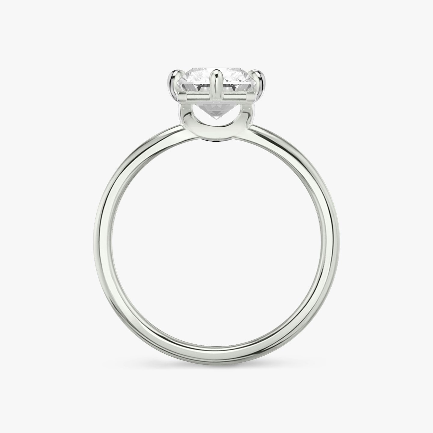 Signature 6 Prong | Radiant | Platin | bandAccent: Ohne Pavé-Besatz | bandWidth: standard | hiddenHalo: no | diamondOrientation: vertical | caratWeight: other