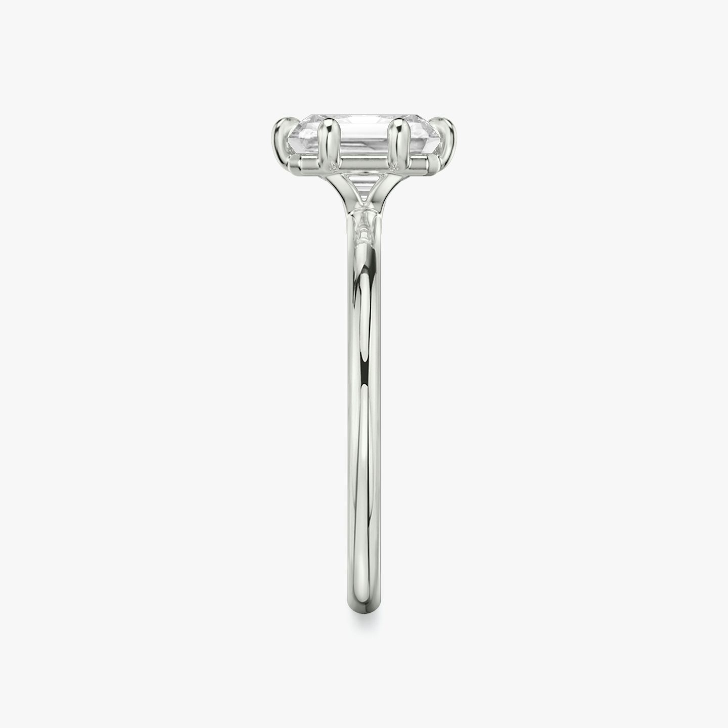 Signature 6 Prong | Radiant | Platin | bandAccent: Ohne Pavé-Besatz | bandWidth: standard | hiddenHalo: no | diamondOrientation: vertical | caratWeight: other