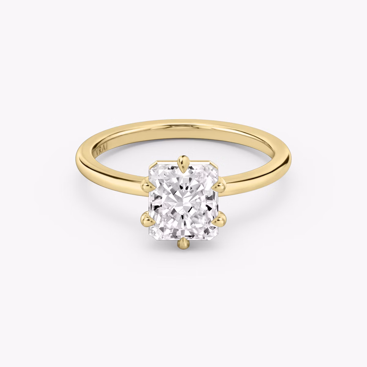 Signature 6 prong Radiant Diamond Engagement Ring