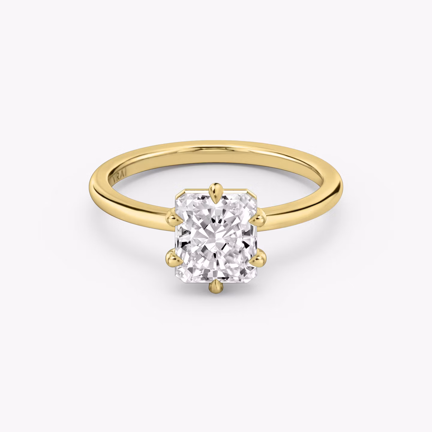 The Signature 6 Prong Radiant | Yellow Gold