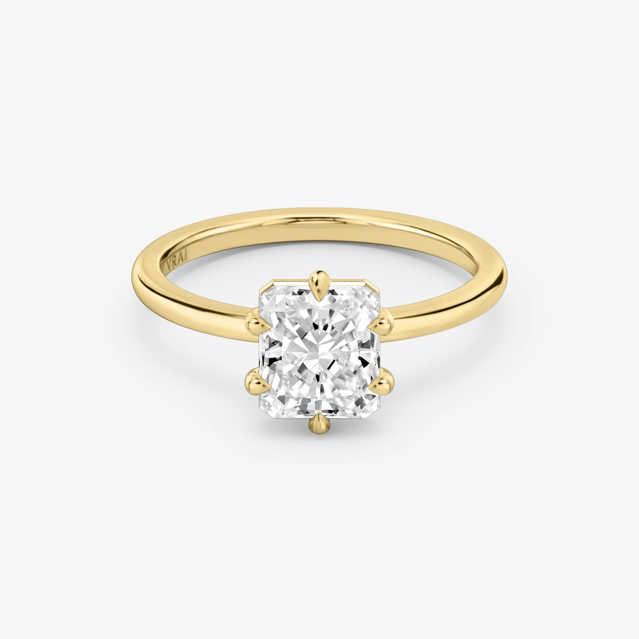 Signature 6 prong Radiant Diamond Engagement Ring