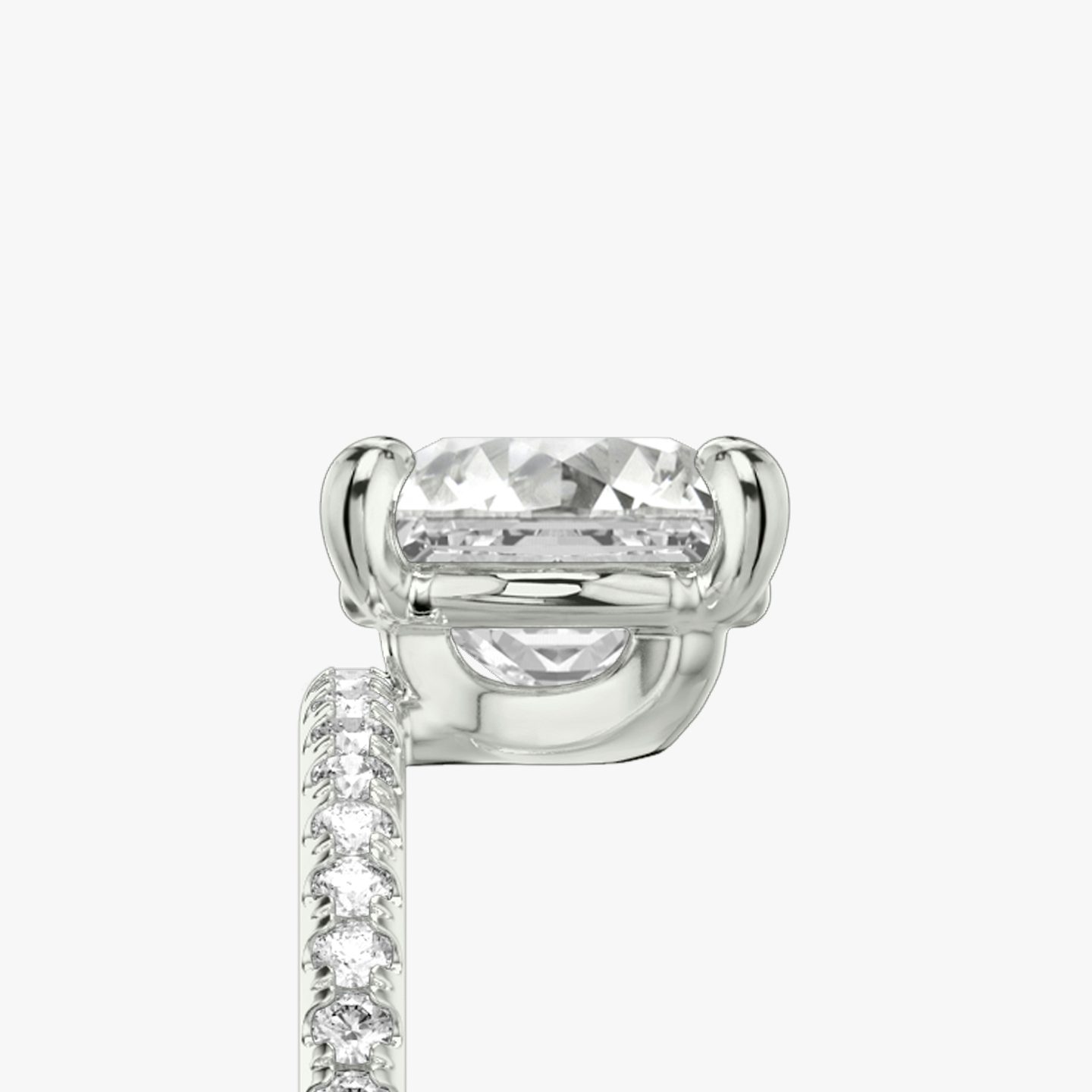 Hover | Asscher | Platin | bandAccent: Mit Pavé-Besatz | diamondOrientation: vertical | caratWeight: other