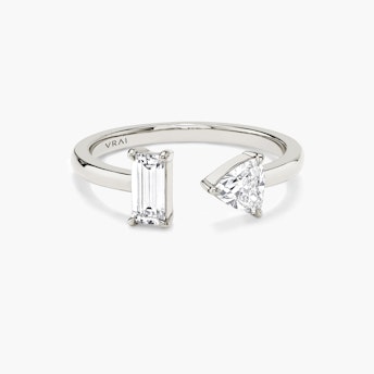 Mixed Cuff Diamond Ring