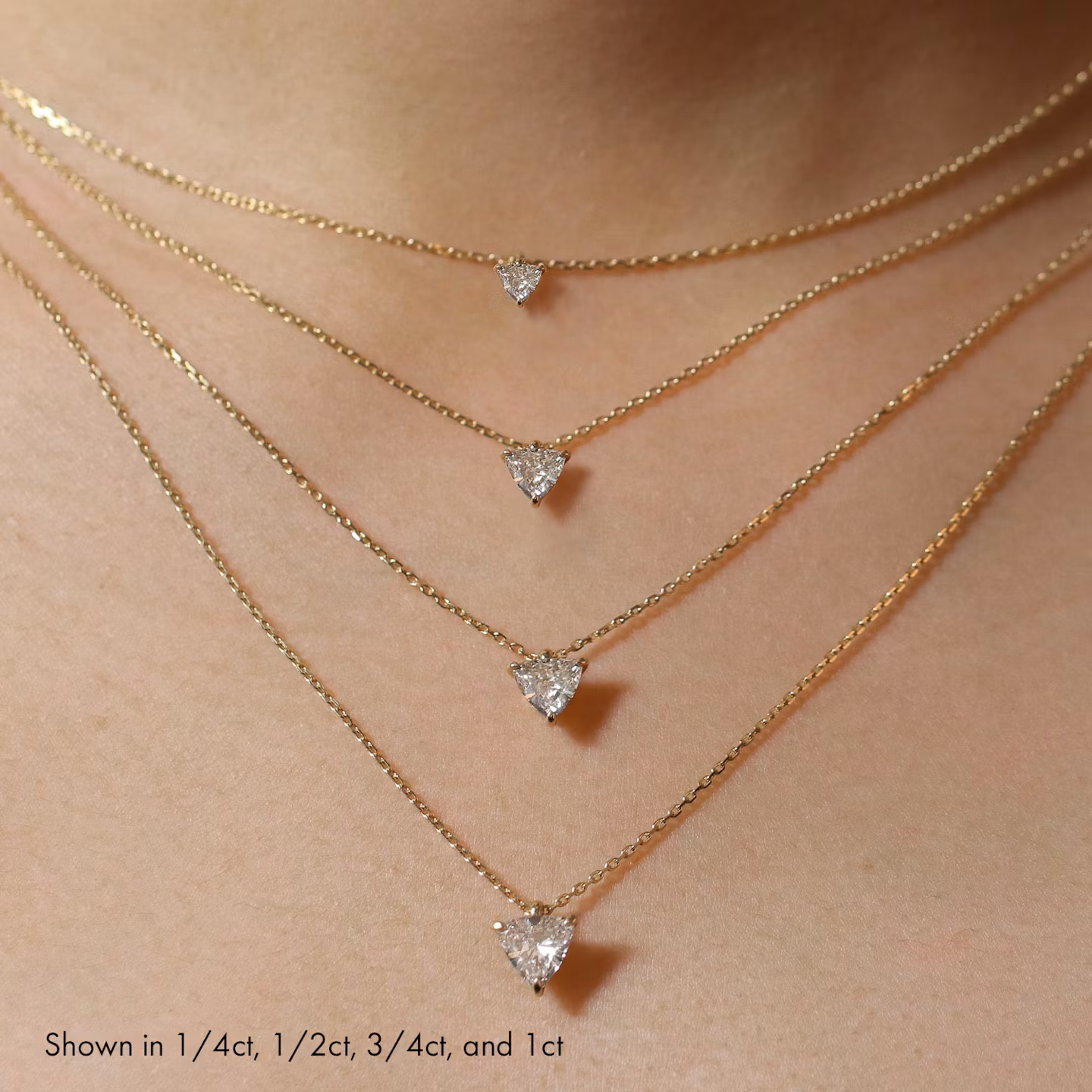 VRAI Solitaire Pendant | Trillion | 14k | Yellow Gold | caratWeight: other