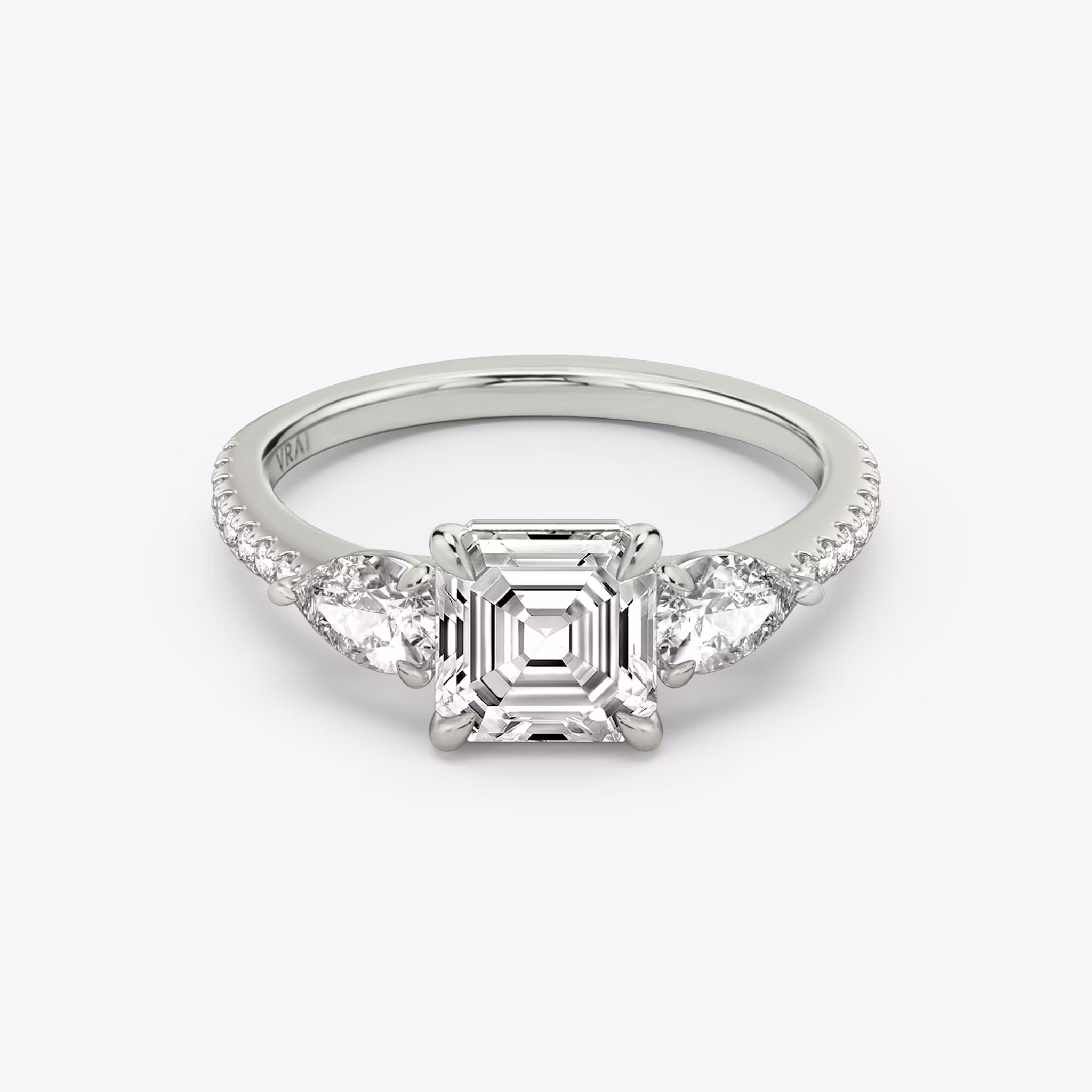 Three Stone Asscher | Platinum