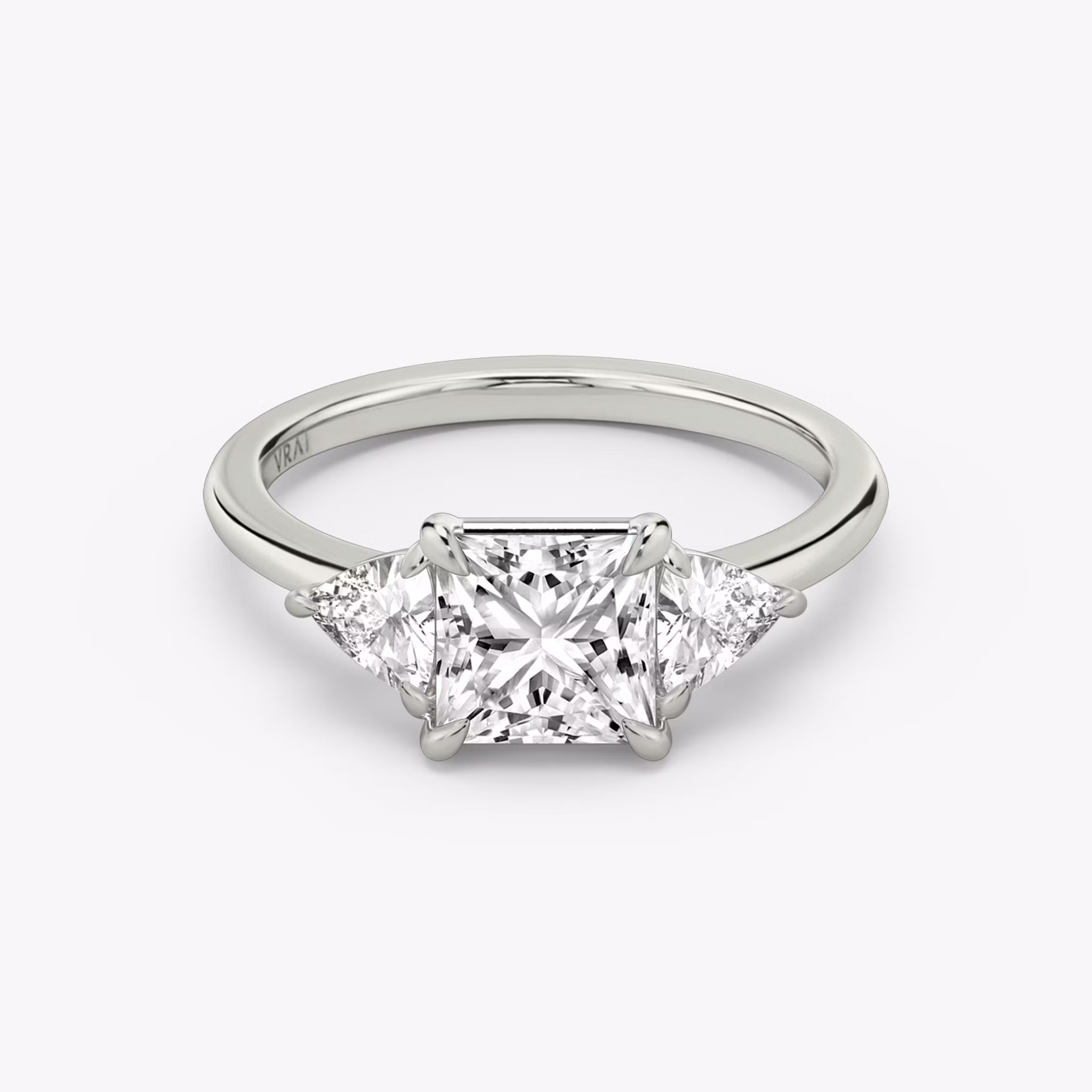 Three Stone Princess | Platinum