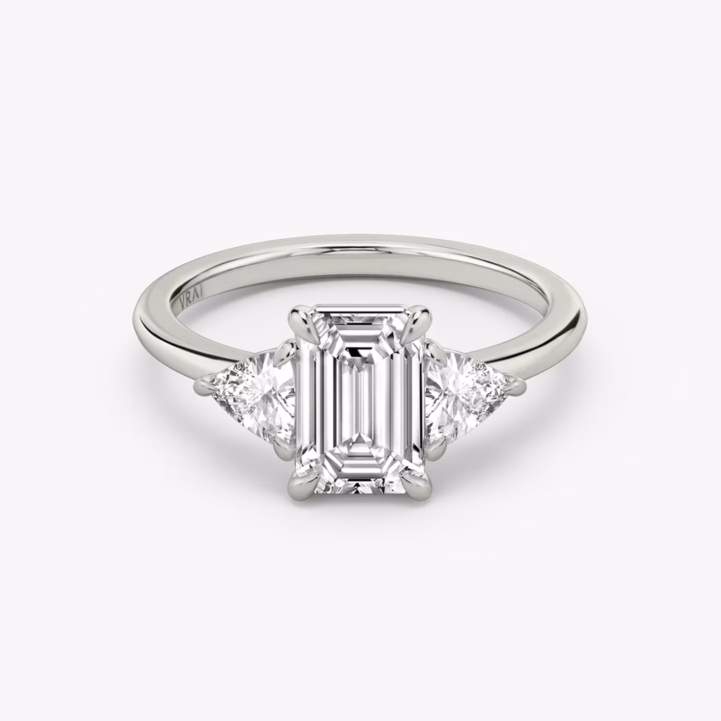The Three Stone Emerald | Platinum
