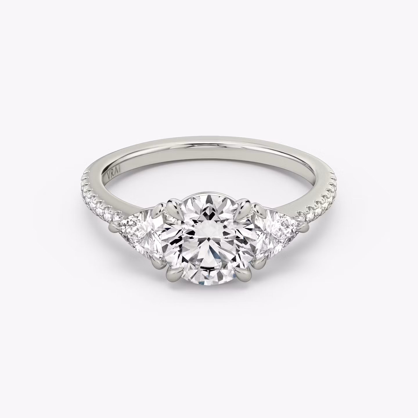 The Three Stone Round Brilliant | White Gold