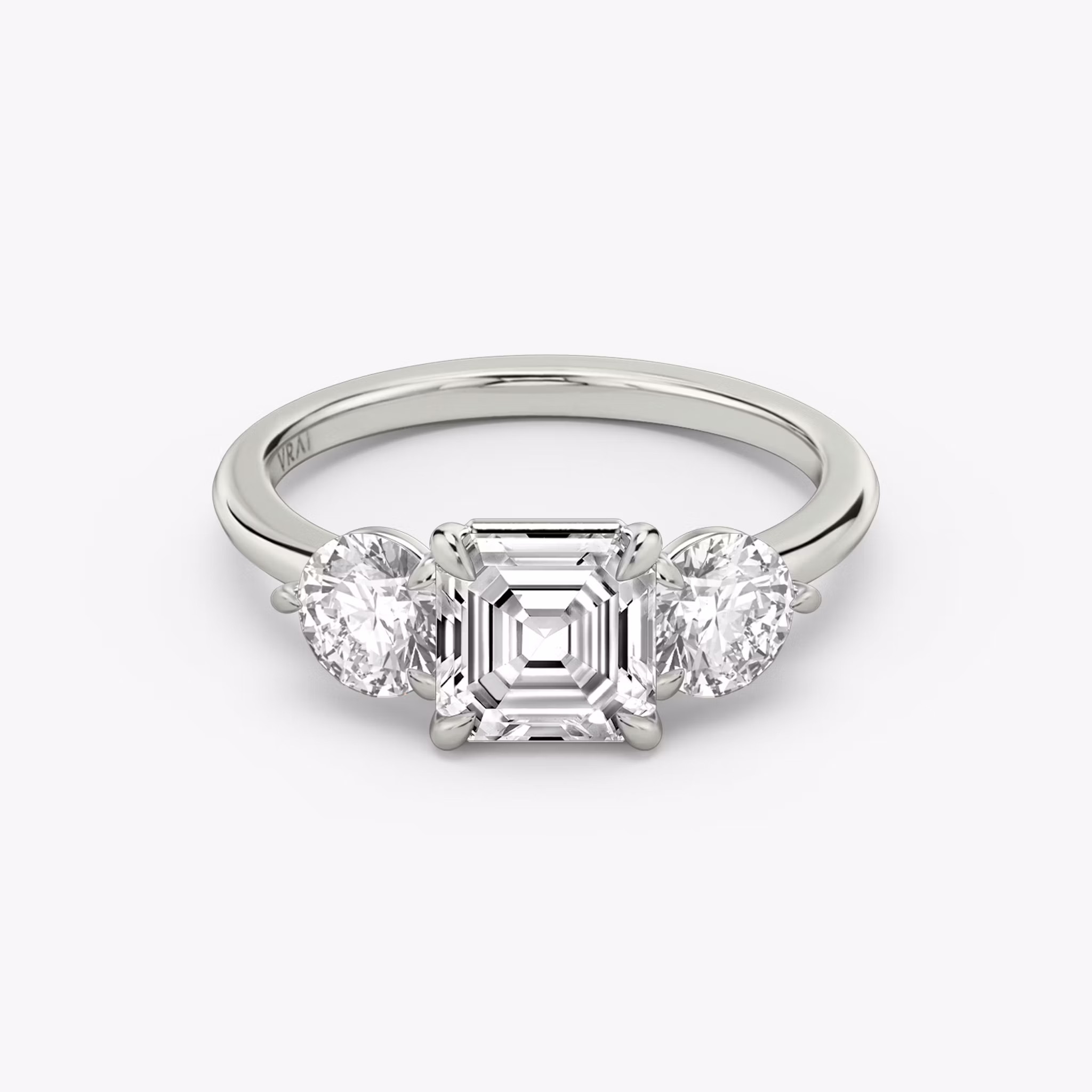 Three Stone Asscher | Platinum
