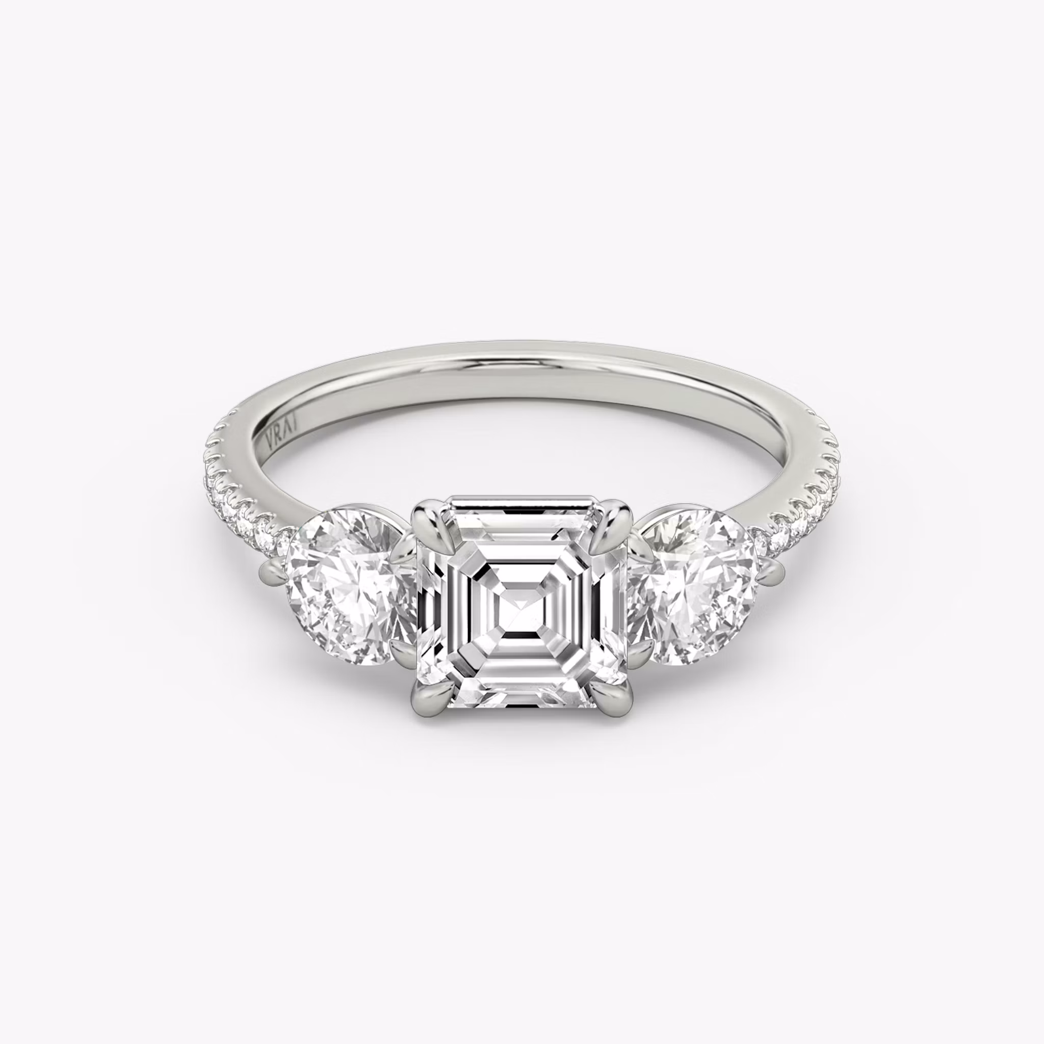 Three Stone Asscher | Platinum