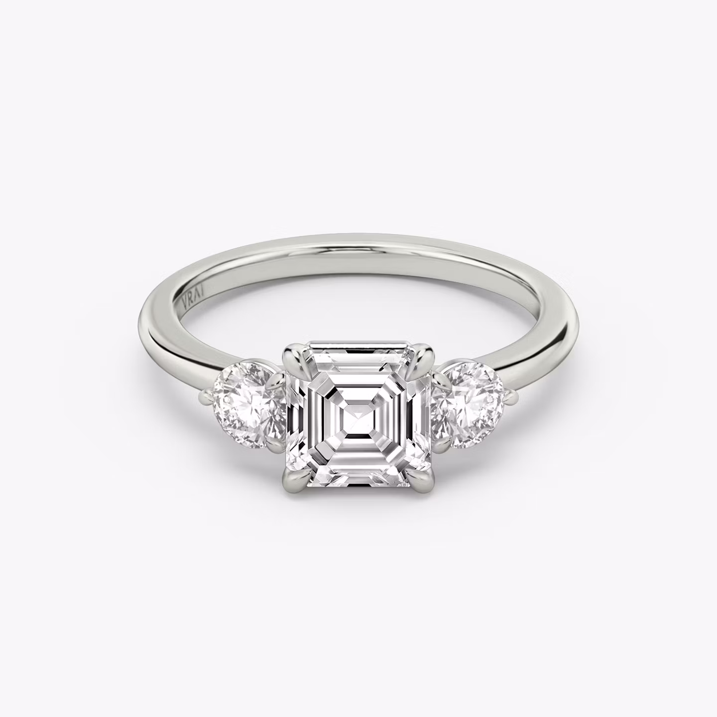 The Three Stone Asscher | Platinum