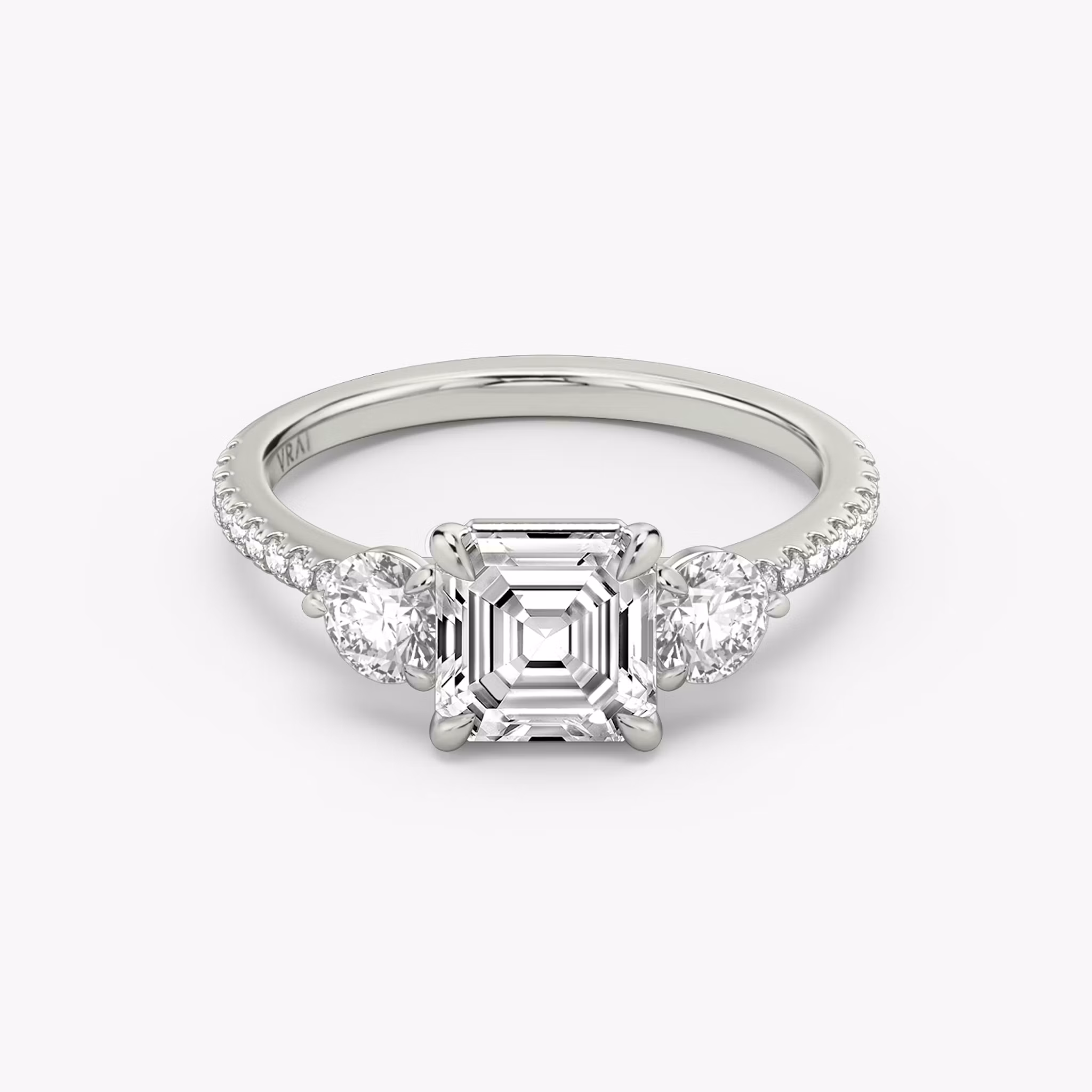 Three Stone Asscher | Platinum