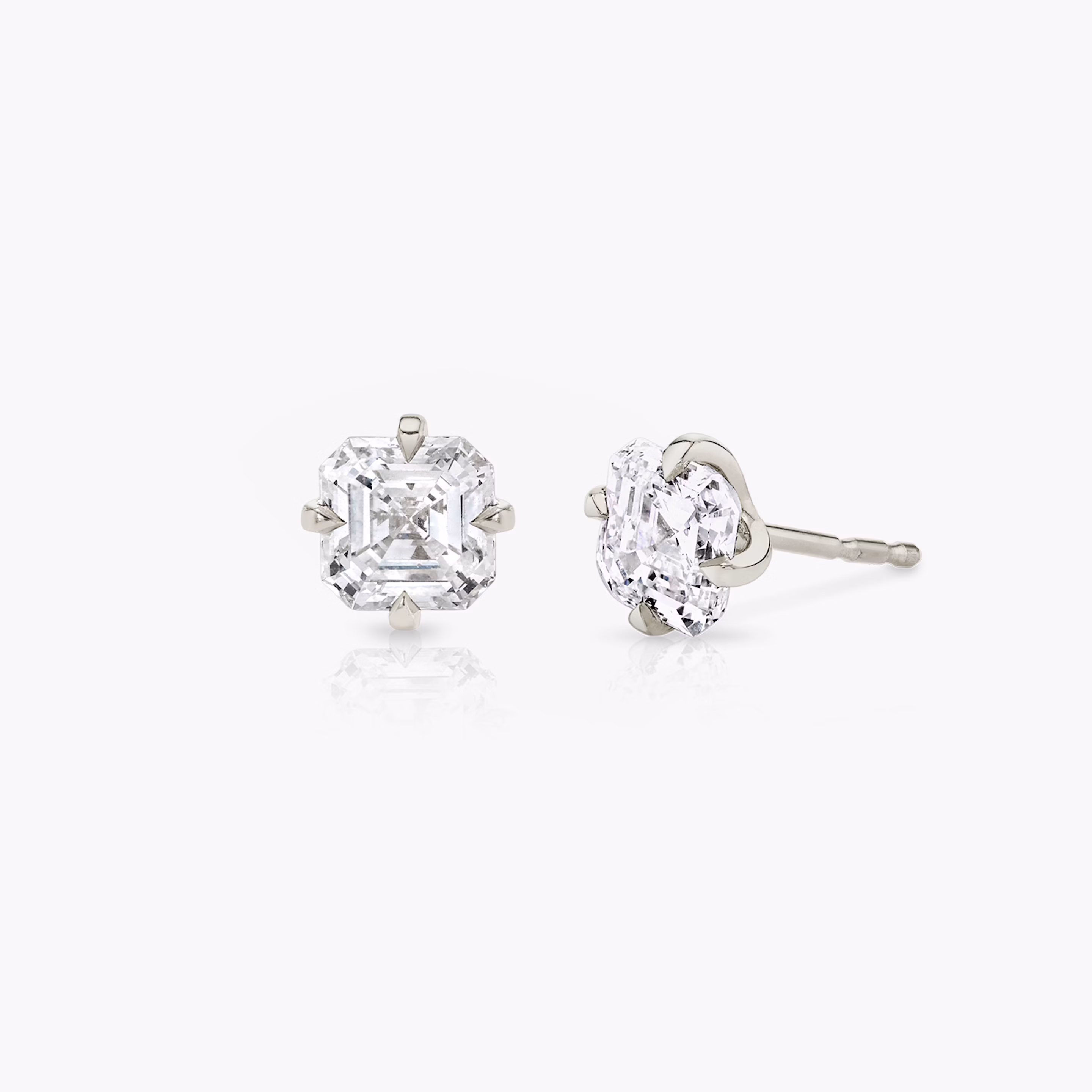 Asscher Studs