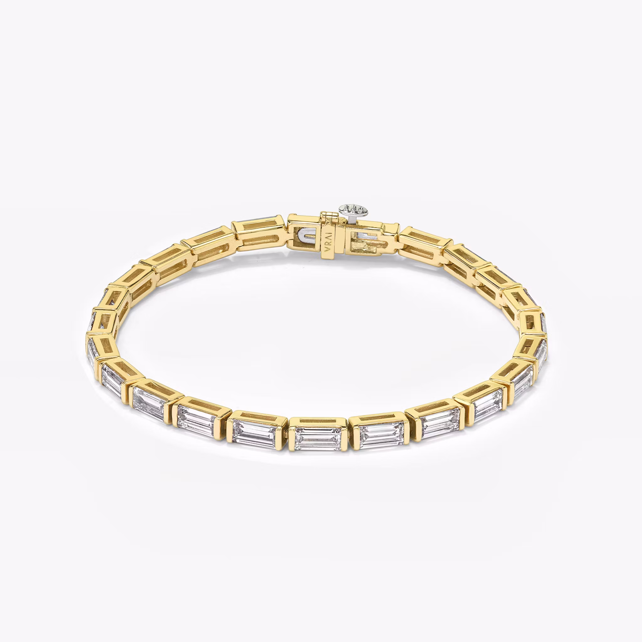Baguette Tennis Bracelet Baguette | Yellow Gold