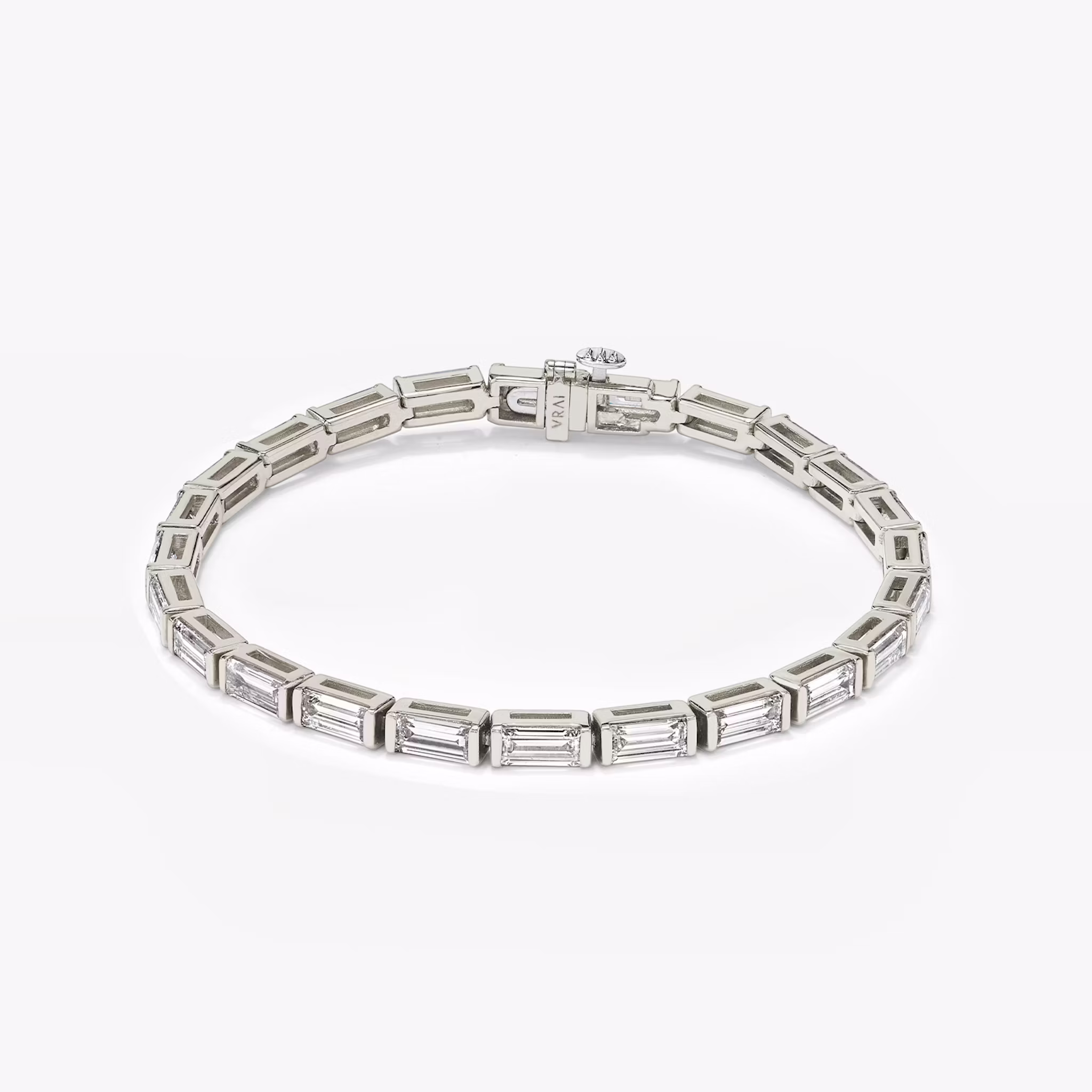 Baguette Tennis Bracelet Baguette | White Gold