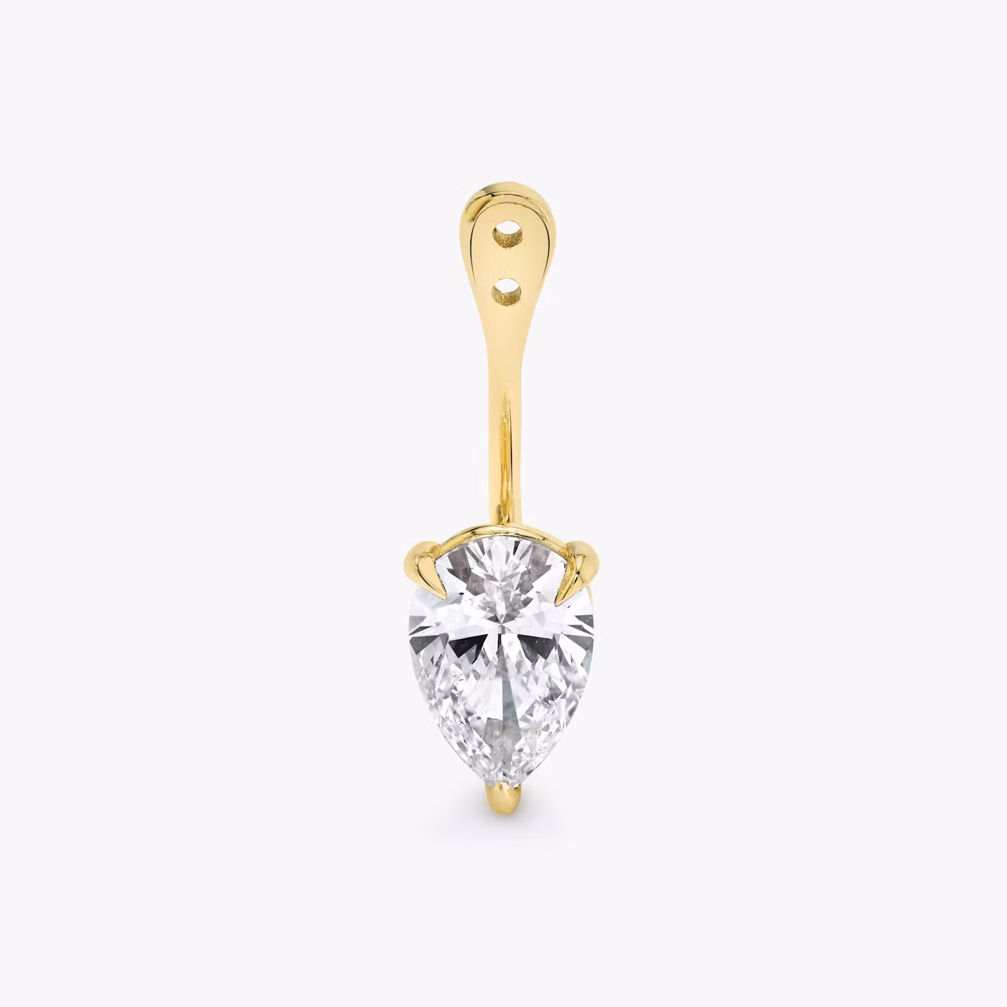 VRAI Solitaire Drop Ear Jacket | Pear | 14k | Yellow Gold | caratWeight: 0.50ct