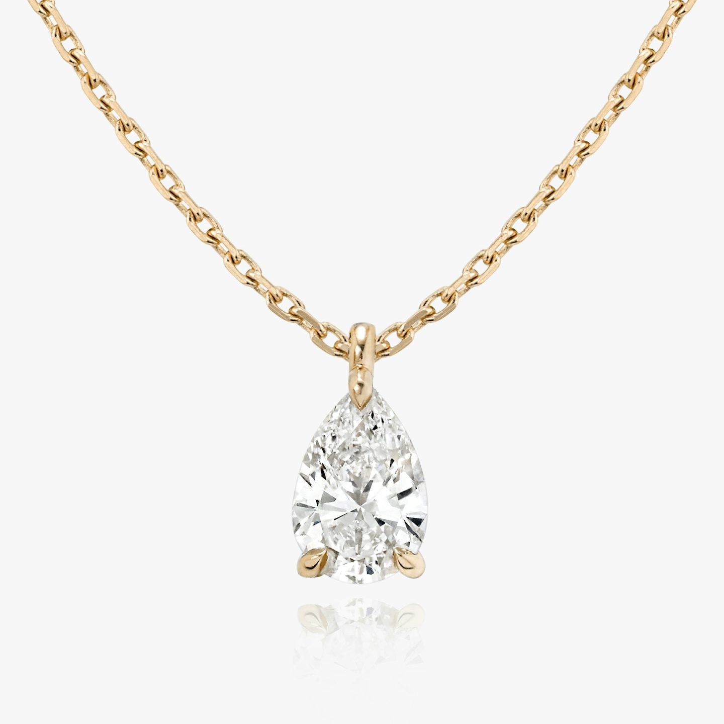 VRAI Solitär Anhänger | Tropfen | 14k | Roségold | caratWeight: 0.25ct