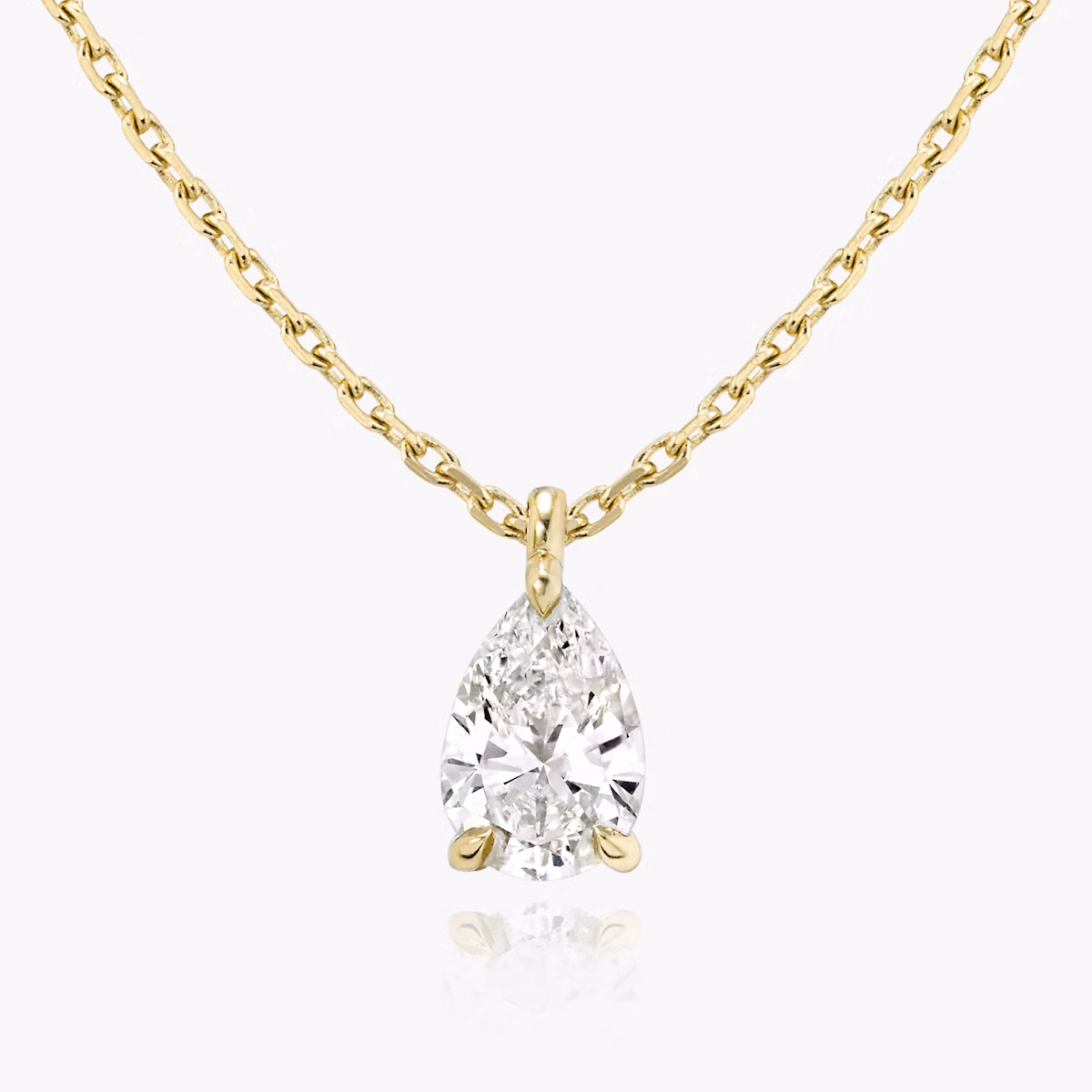 VRAI Solitaire Pendant | Pear | 14k | Yellow Gold | caratWeight: other