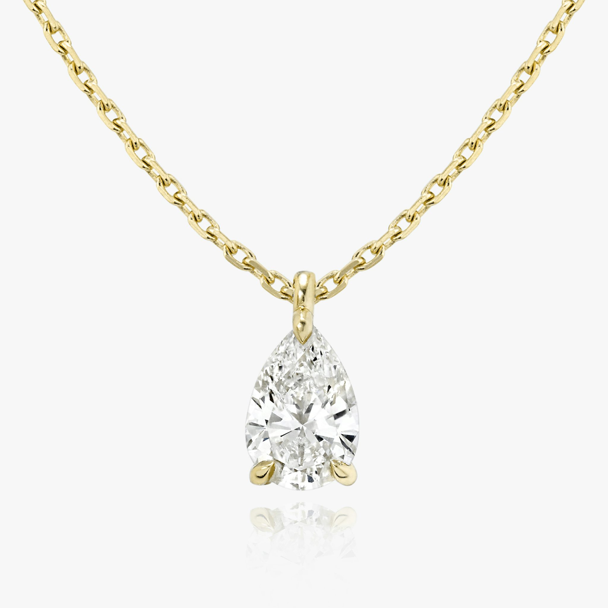 VRAI Solitaire Pendant | Pear | 14k | Yellow Gold | caratWeight: other
