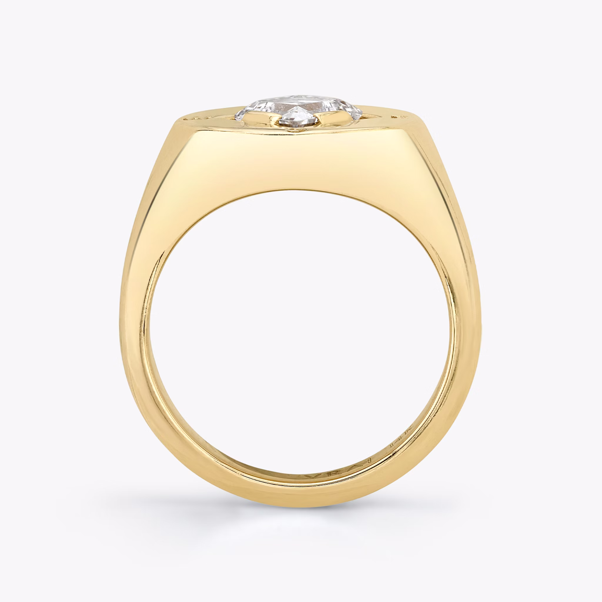 Compass Ring | Lozenge | 14k | Yellow Gold