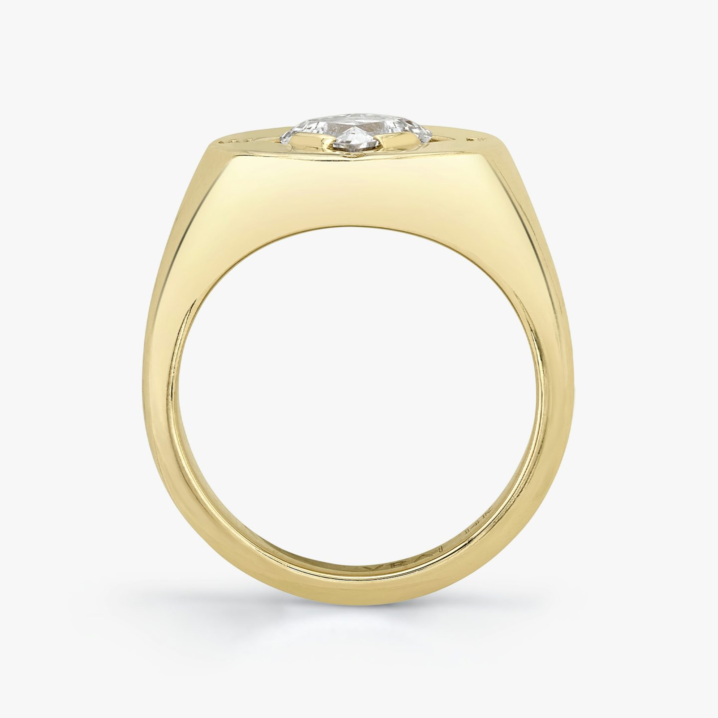 Compass Ring | Lozenge | 14k | Yellow Gold