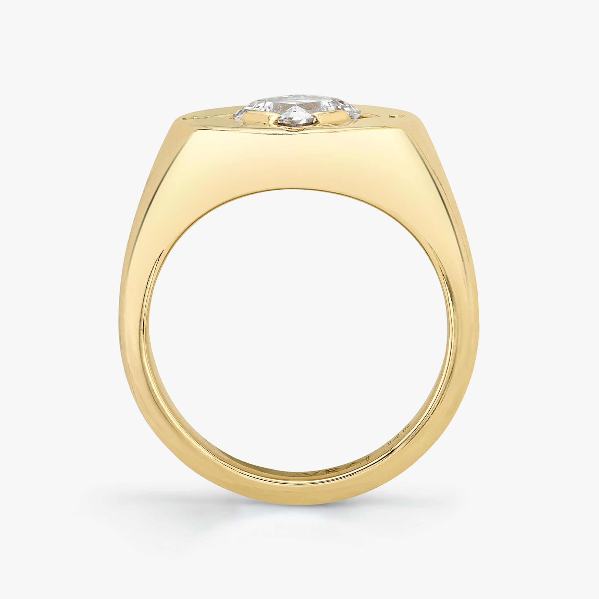 Compass Ring | Lozenge | 14k | Yellow Gold