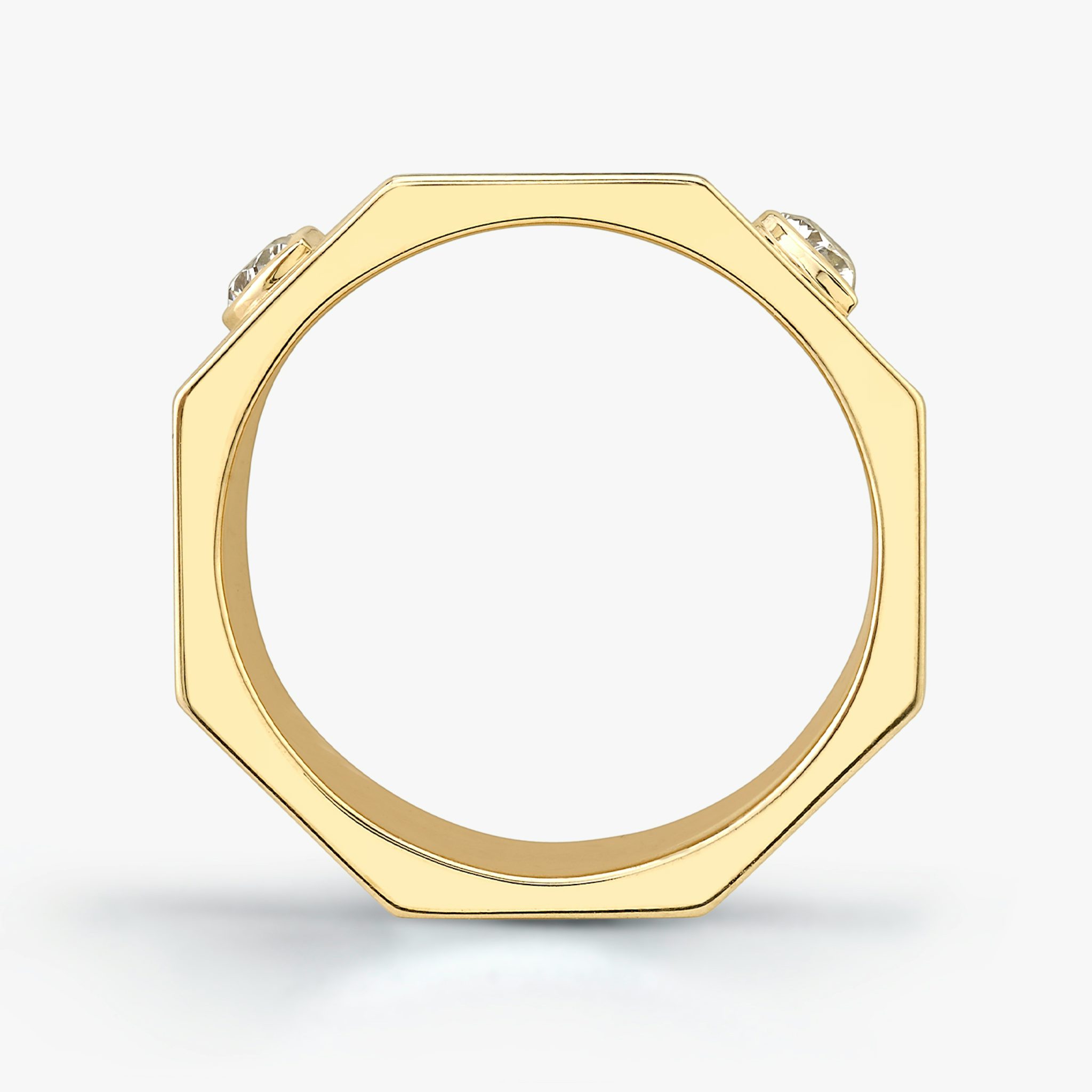 Contract Ring | Half Moon | 14k | Yellow Gold
