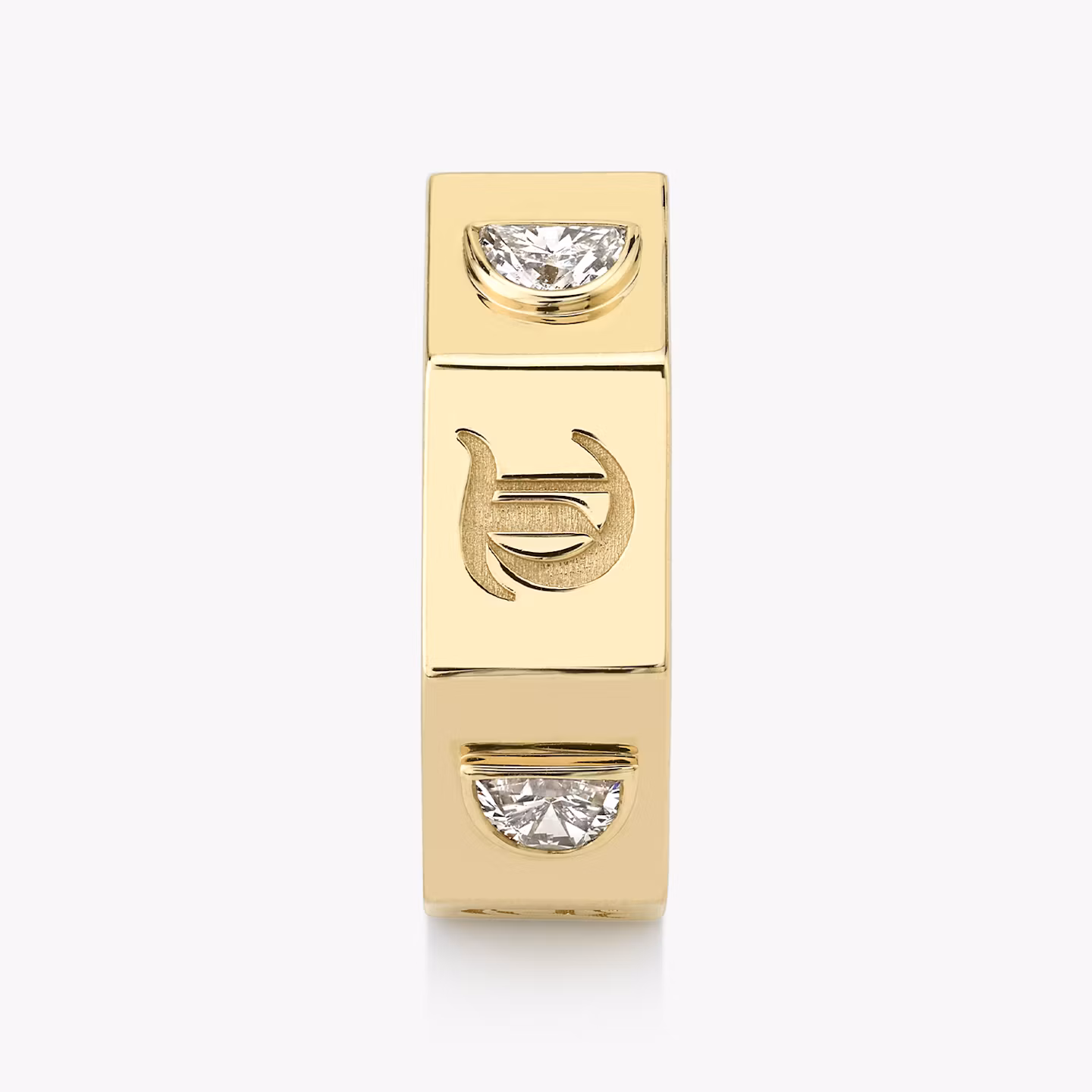 Contract Ring | Half Moon | 14k | Yellow Gold