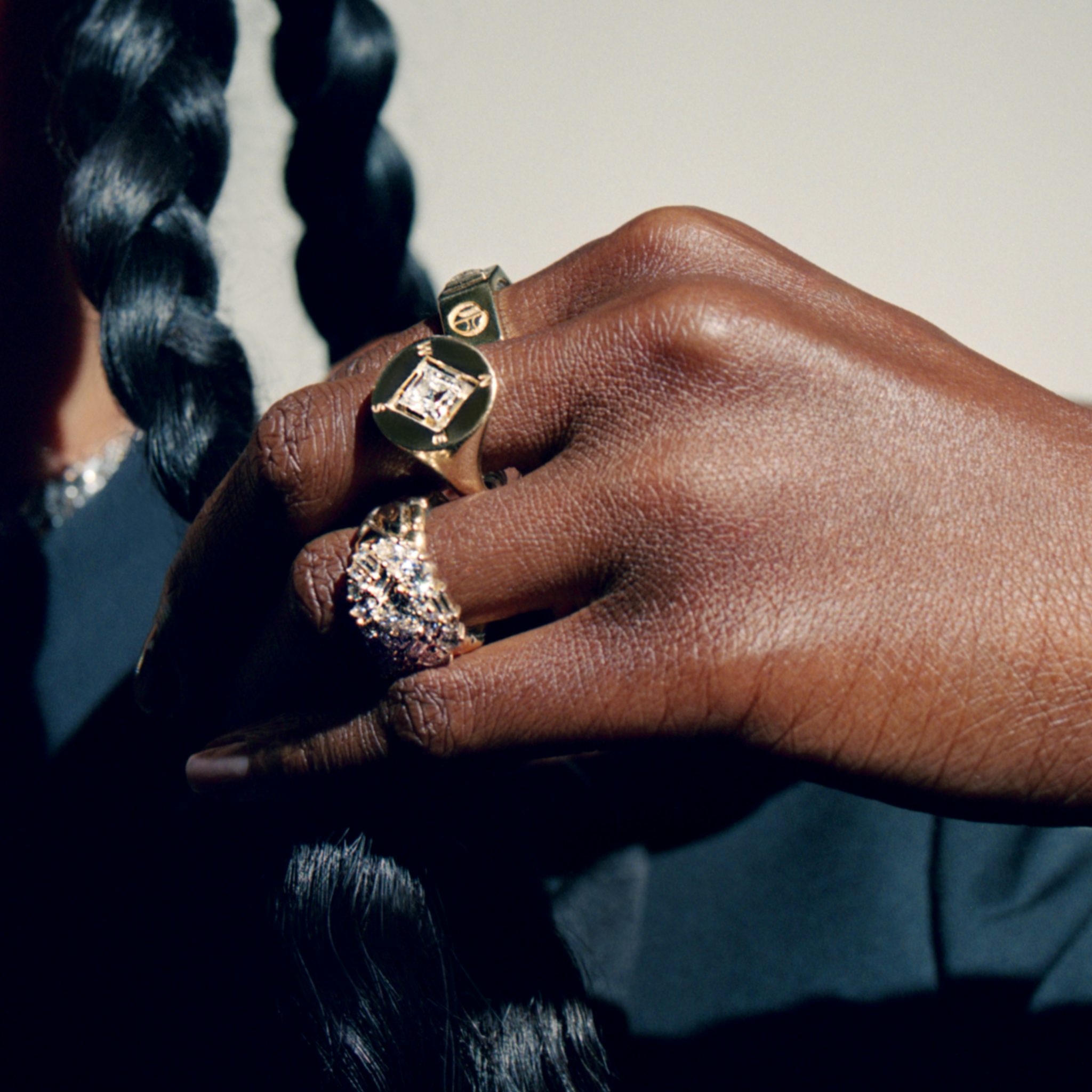 Compass Ring | Lozenge | 14k | Yellow Gold