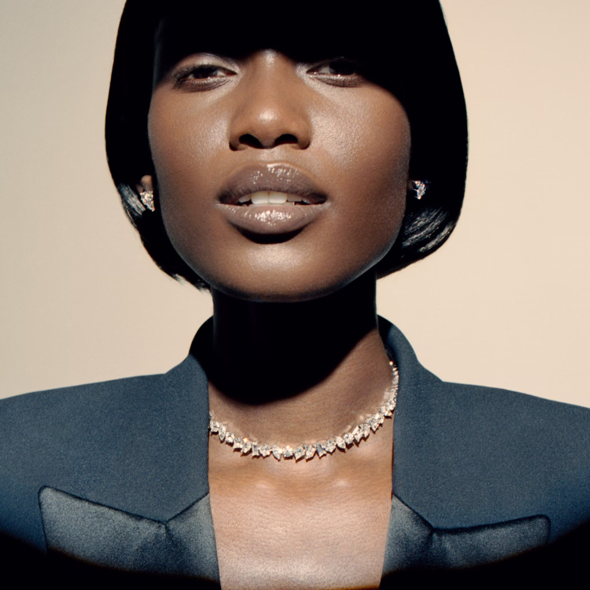 Illuminate Choker | lozenge+half-moon+hexagon+baguette+round-brilliant+marquise | 14k | Yellow Gold