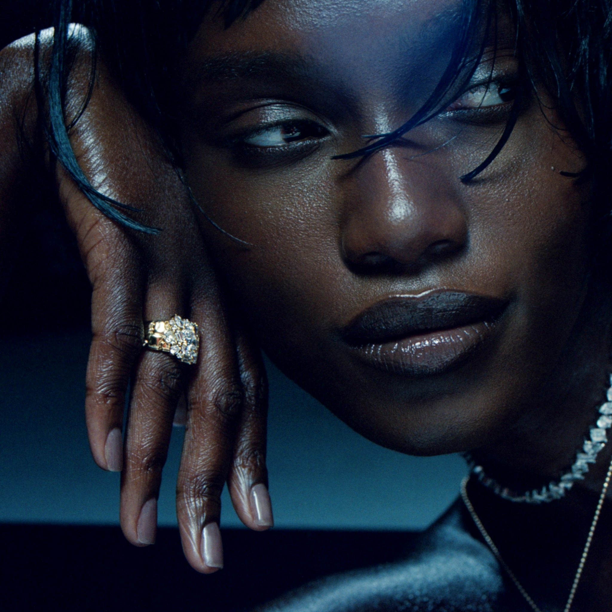 Unity Ring | trillion+half-moon+round-brilliant+marquise+baguette | 14k | Yellow Gold