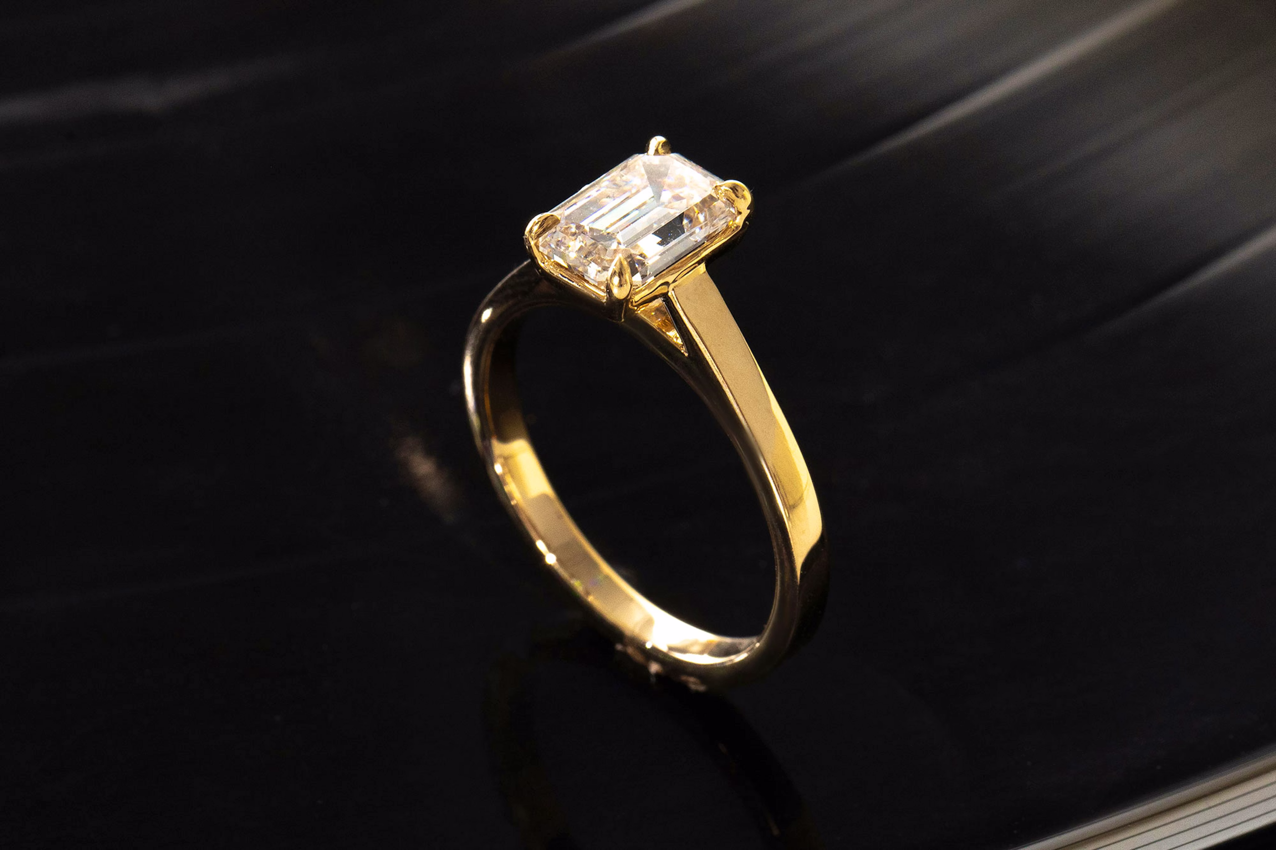 Emerald cut diamonds